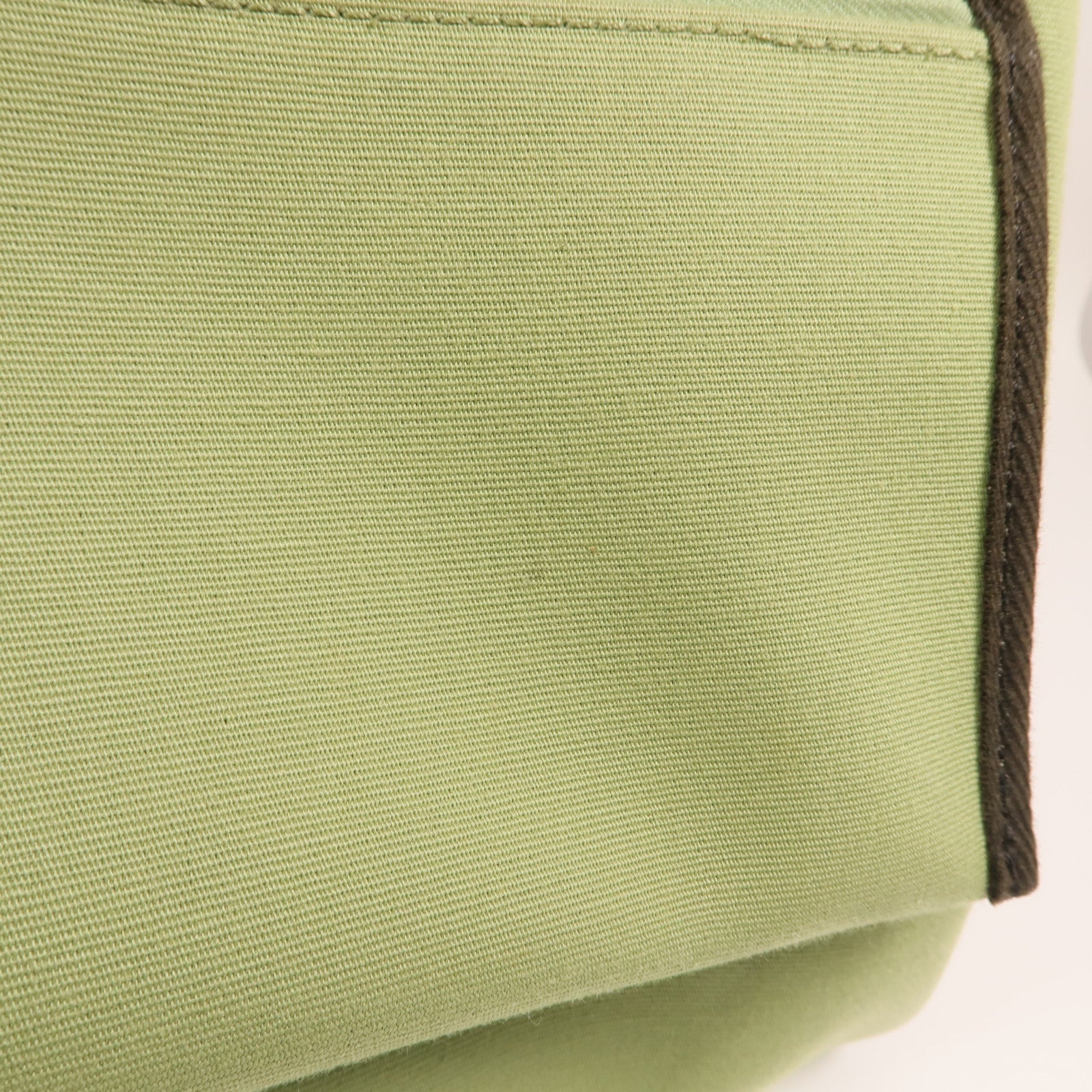 HERMES 【激減優惠】帆布Herbag PM銀扣手挽肩背兩用袋Vert Criquet