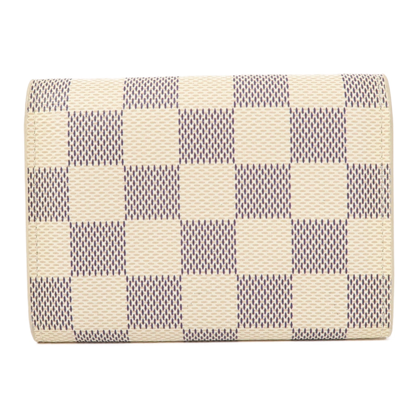 LOUIS VUITTON Damier Azur Rosalie Coin Purse金扣零錢包白色