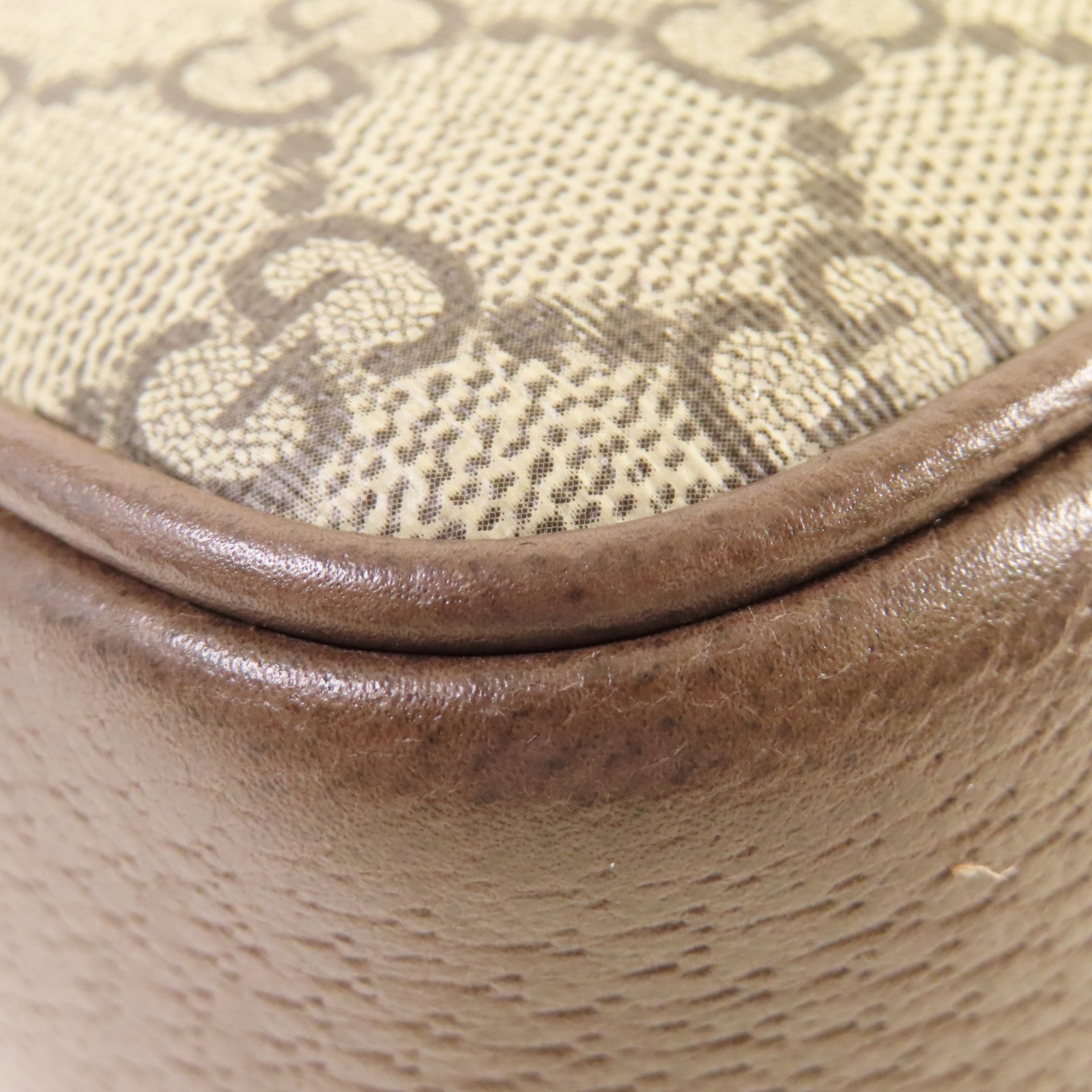 GUCCI 【激減優惠】塗層帆布Ophidia GG Shoulder Bag金扣肩背袋啡色