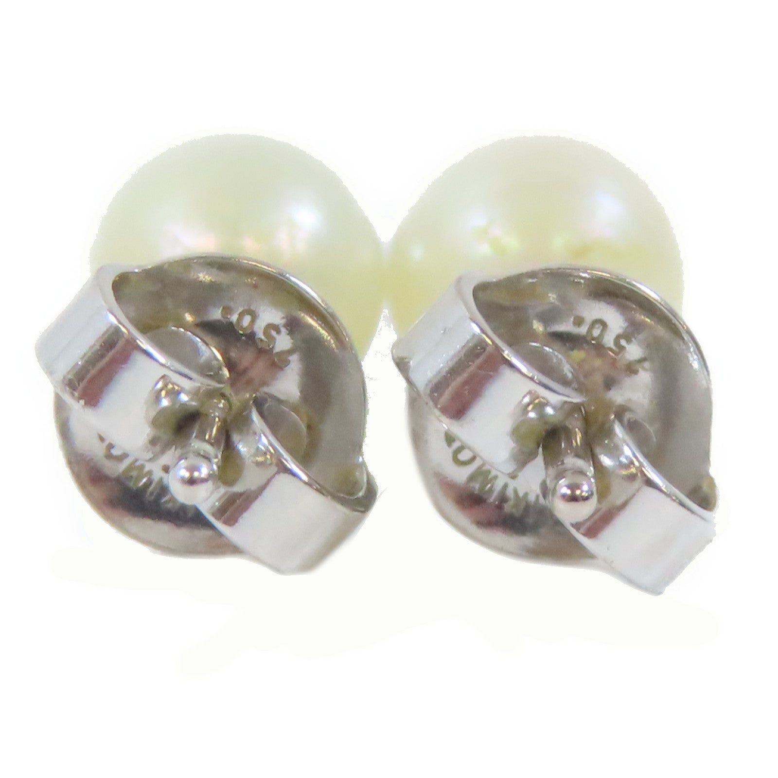 MIKIMOTO 18K白金Pearl Pierced Earring耳環