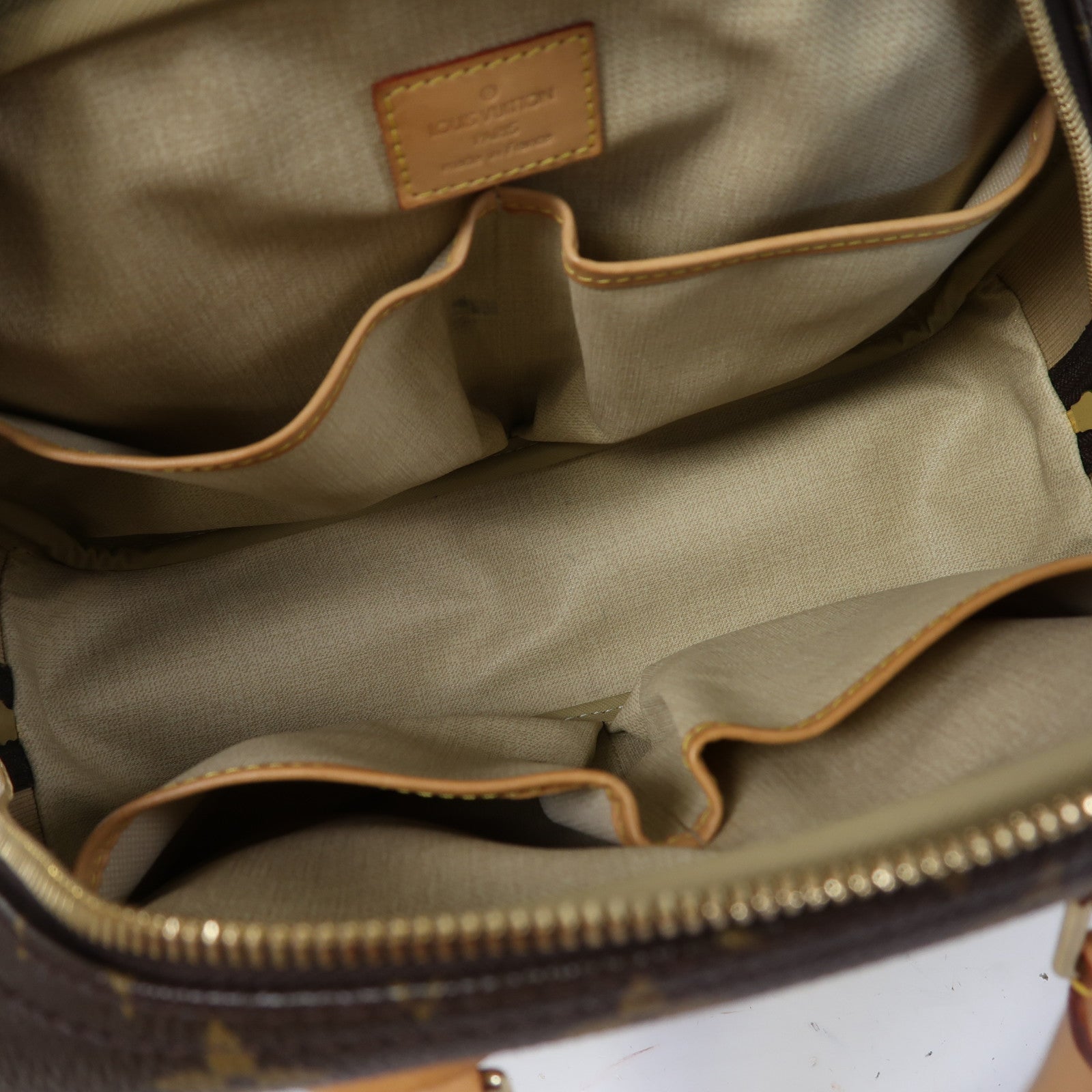 LOUIS VUITTON Monogram Trouville金扣手挽袋啡色