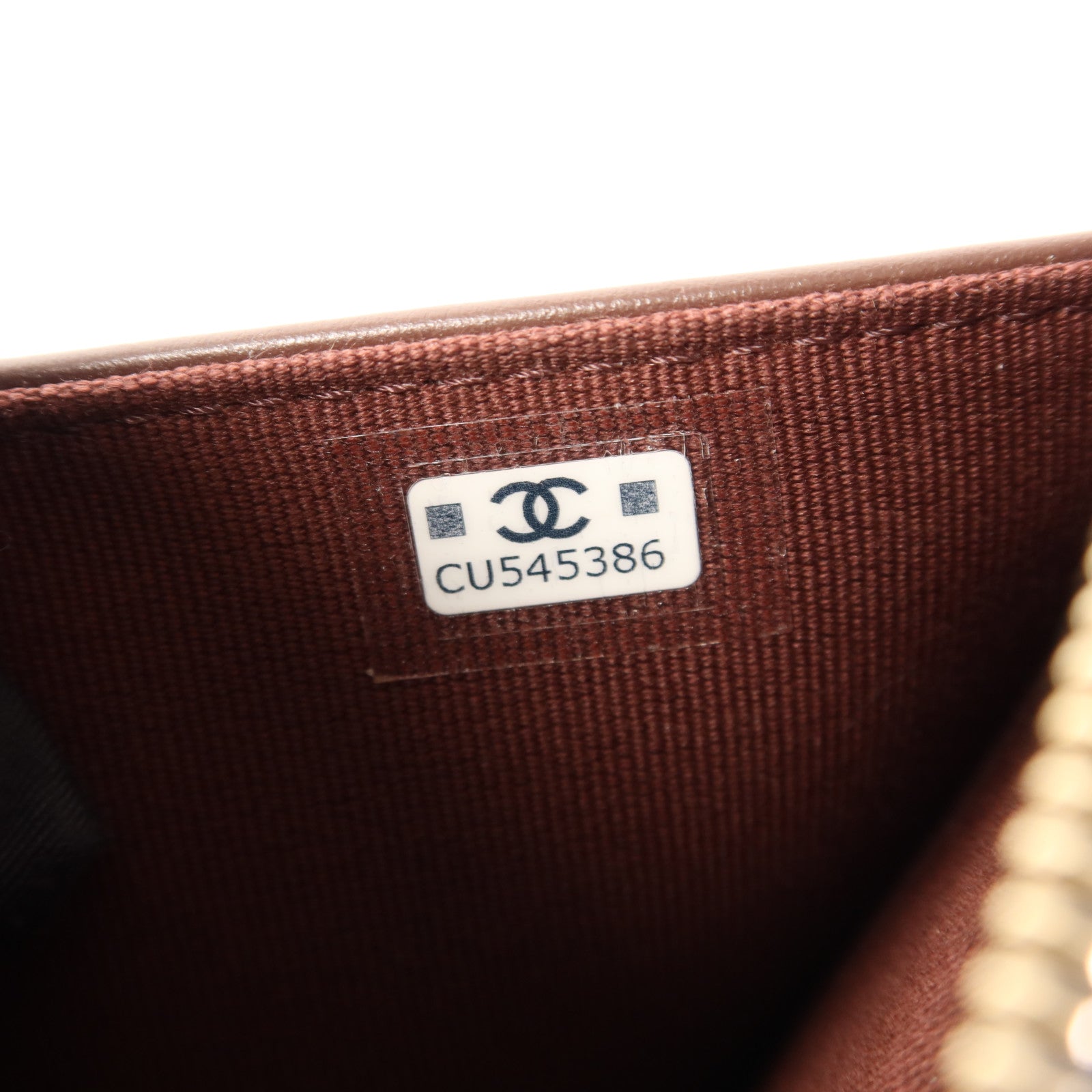 CHANEL 牛皮皮革Round Wallet金扣錢包