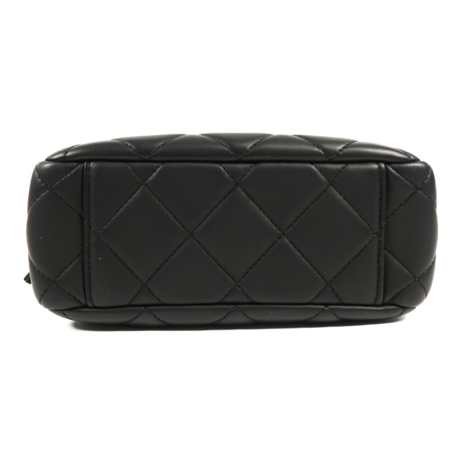 CHANEL 羊皮皮革Shoulder Bag金扣鏈帶手挽肩背兩用袋