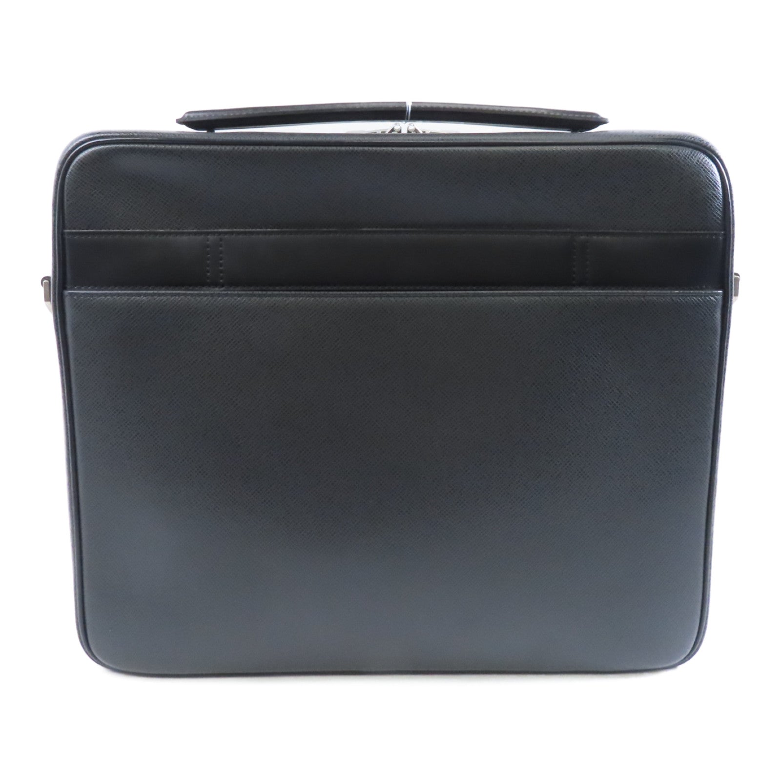 LOUIS VUITTON 【激減優惠】Taiga Computer Case Bag銀扣公事包黑色