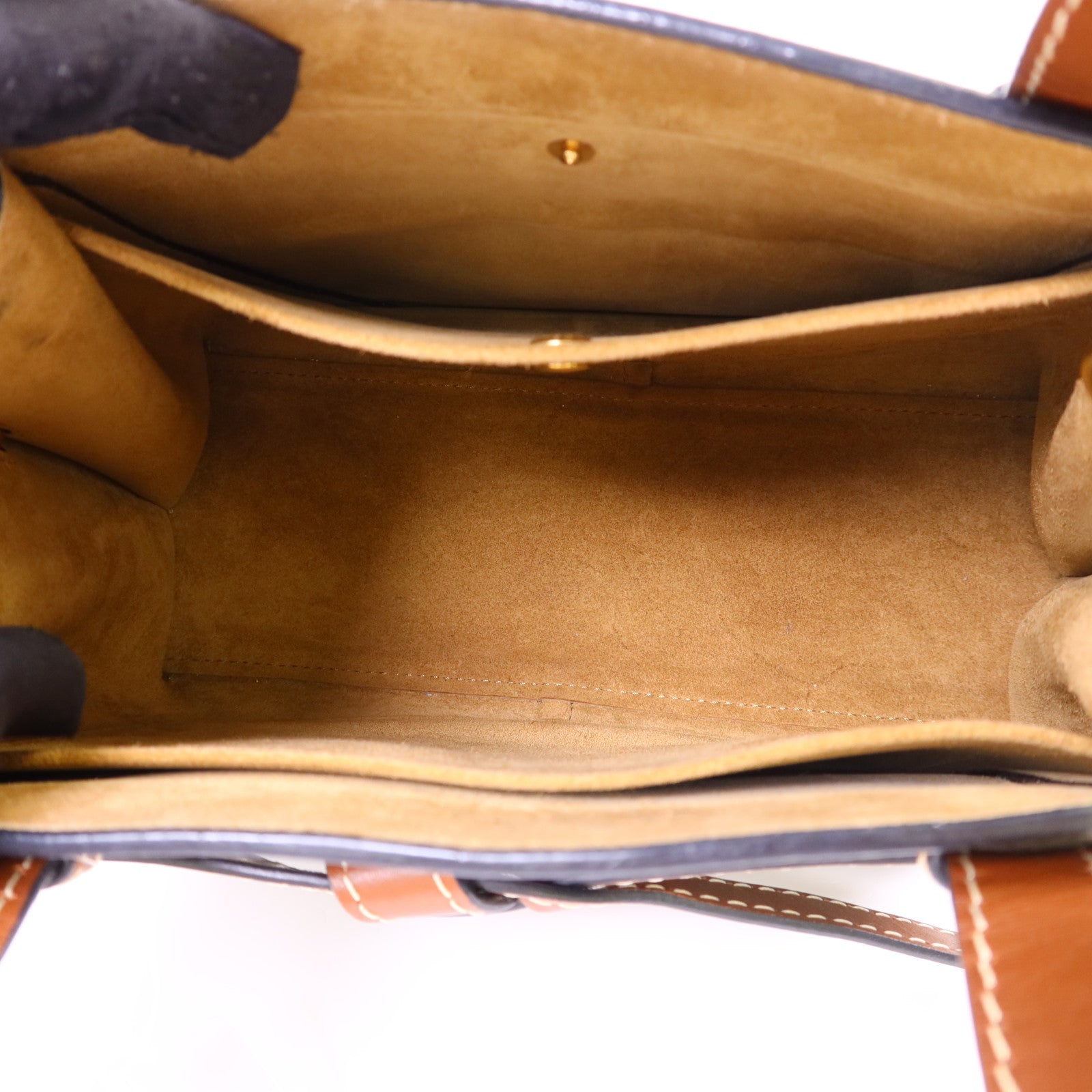 LOEWE 牛皮皮革Mini Gate金扣手挽肩背兩用袋