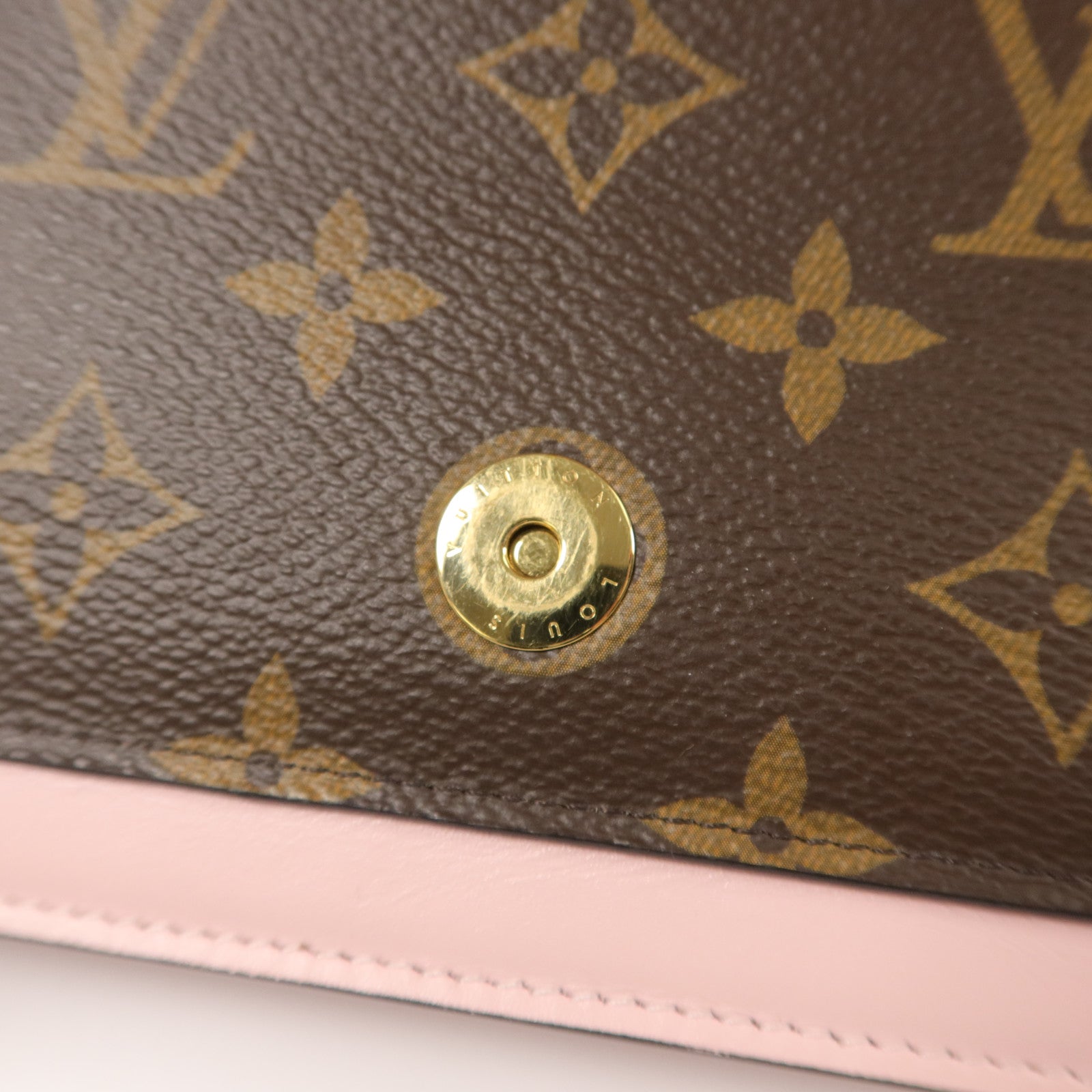 LOUIS VUITTON Monogram Flore Chain Wallet鏈帶肩背袋