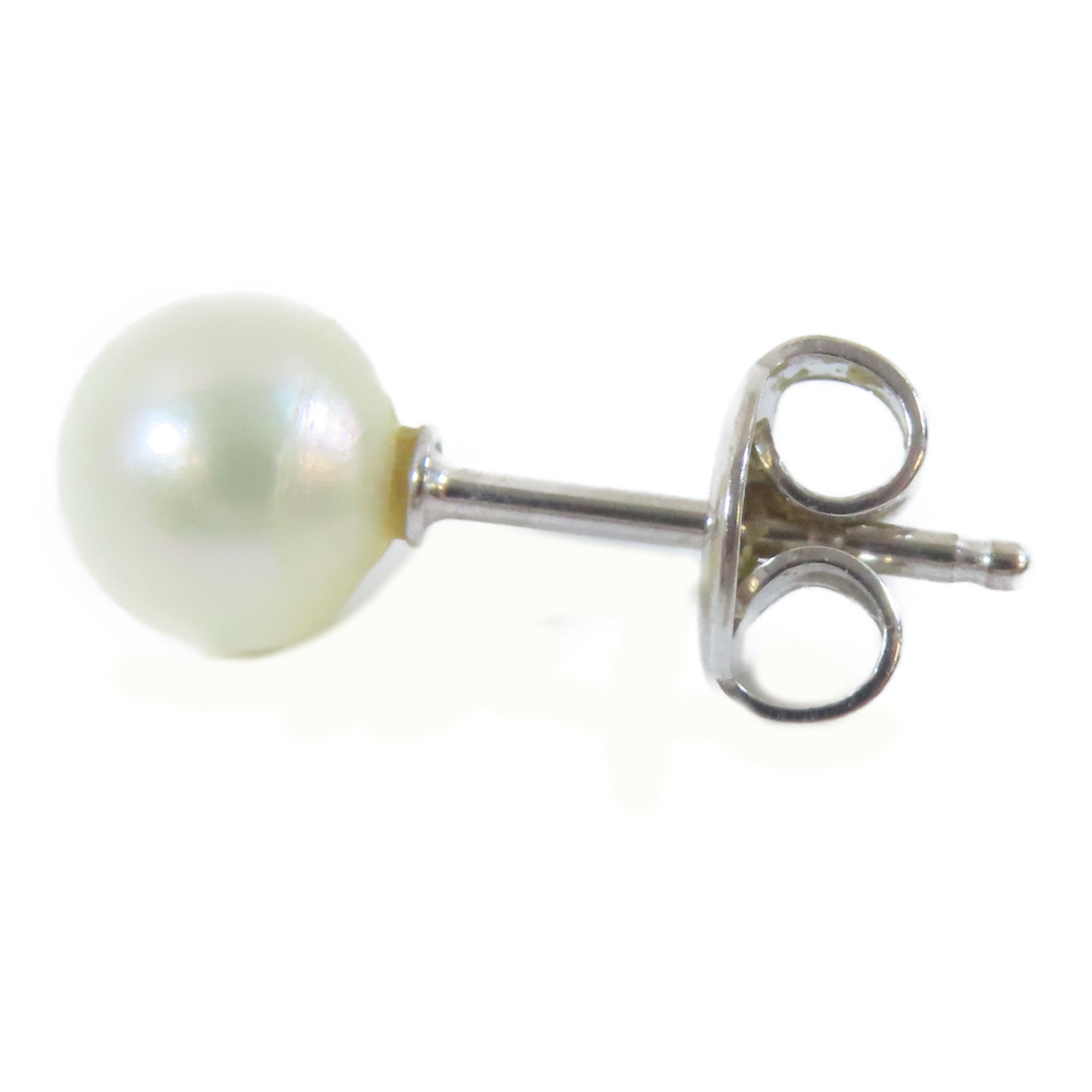 MIKIMOTO 18K白金Pearl Pierced Earring耳環