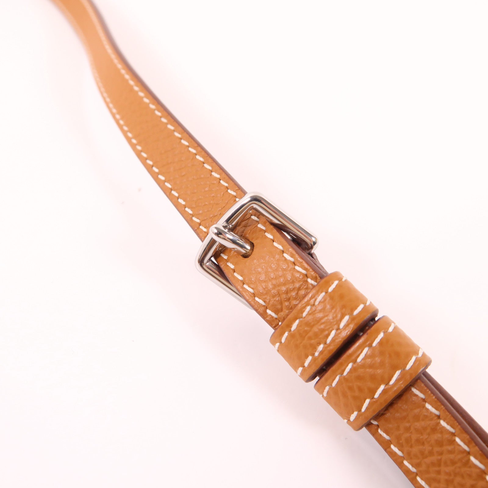 HERMES Epsom皮革Hac A Box Phone Case銀扣肩背袋Gold