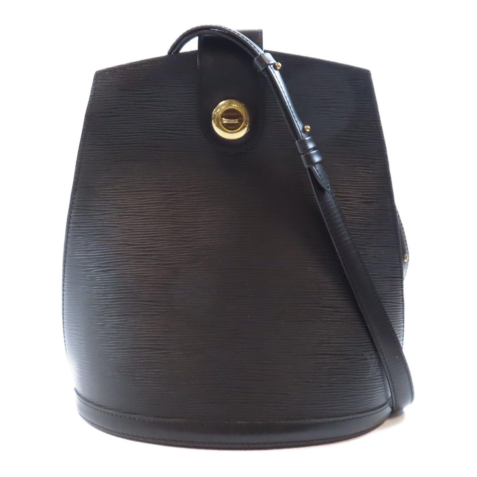 LOUIS VUITTON Epi Cluny金扣肩背袋黑色