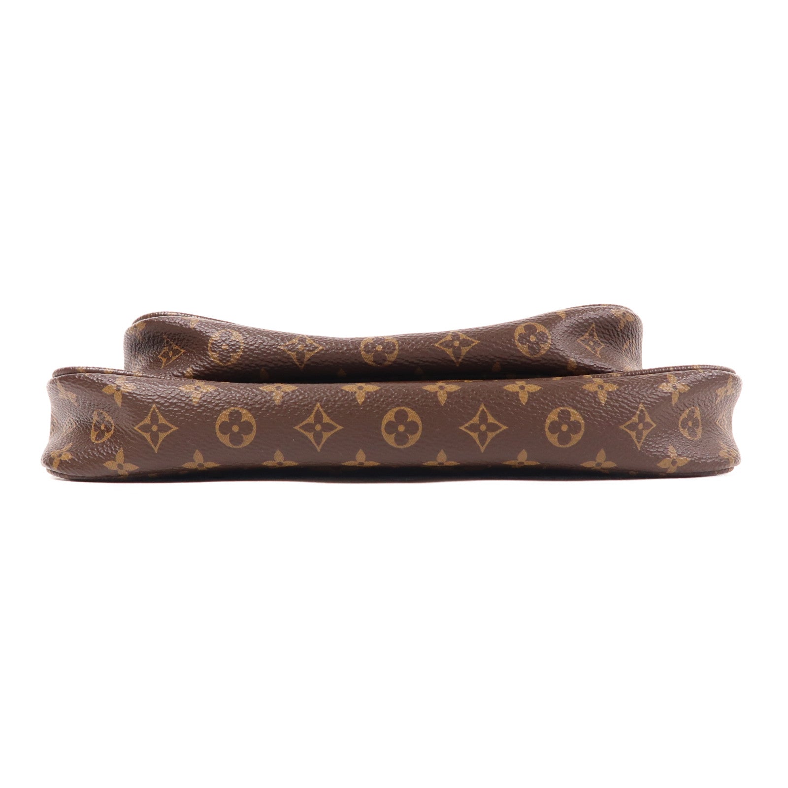 LOUIS VUITTON Monogram Multi Pochette Accessoires金扣肩背袋棕色