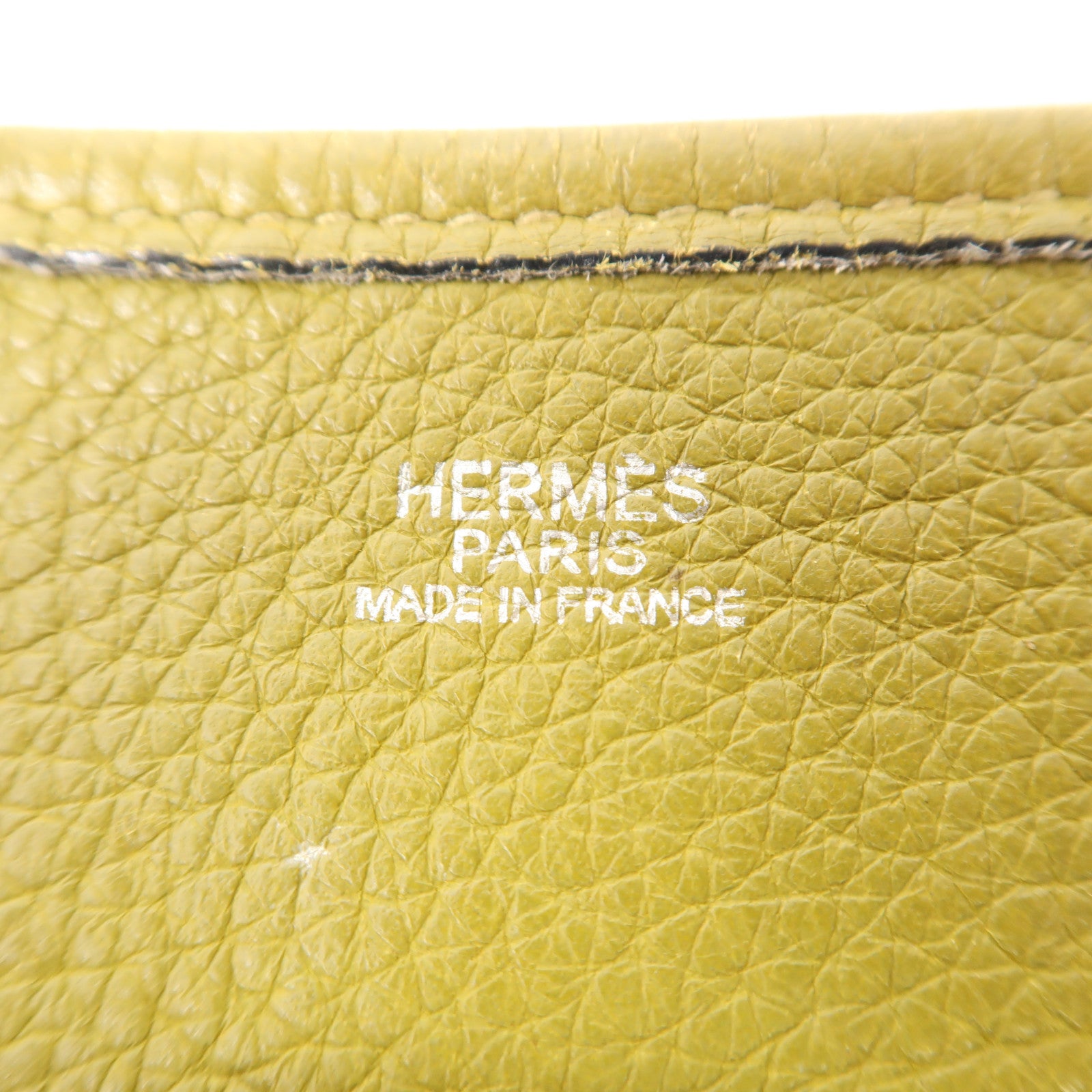 HERMES Clemence皮革Evelyne PM銀扣肩背袋