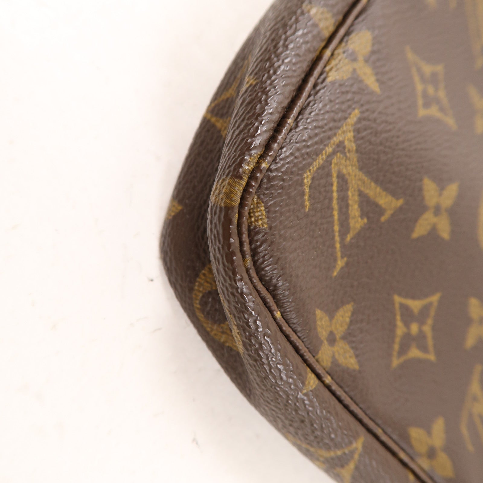 LOUIS VUITTON Monogram Pochette Accessoires金扣手拿包棕色