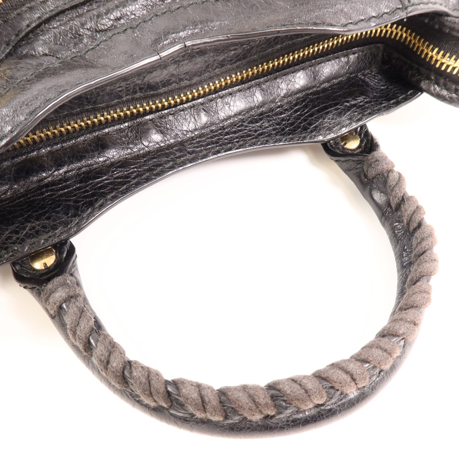 BALENCIAGA 羊皮皮革Mini City金扣手挽肩背兩用袋