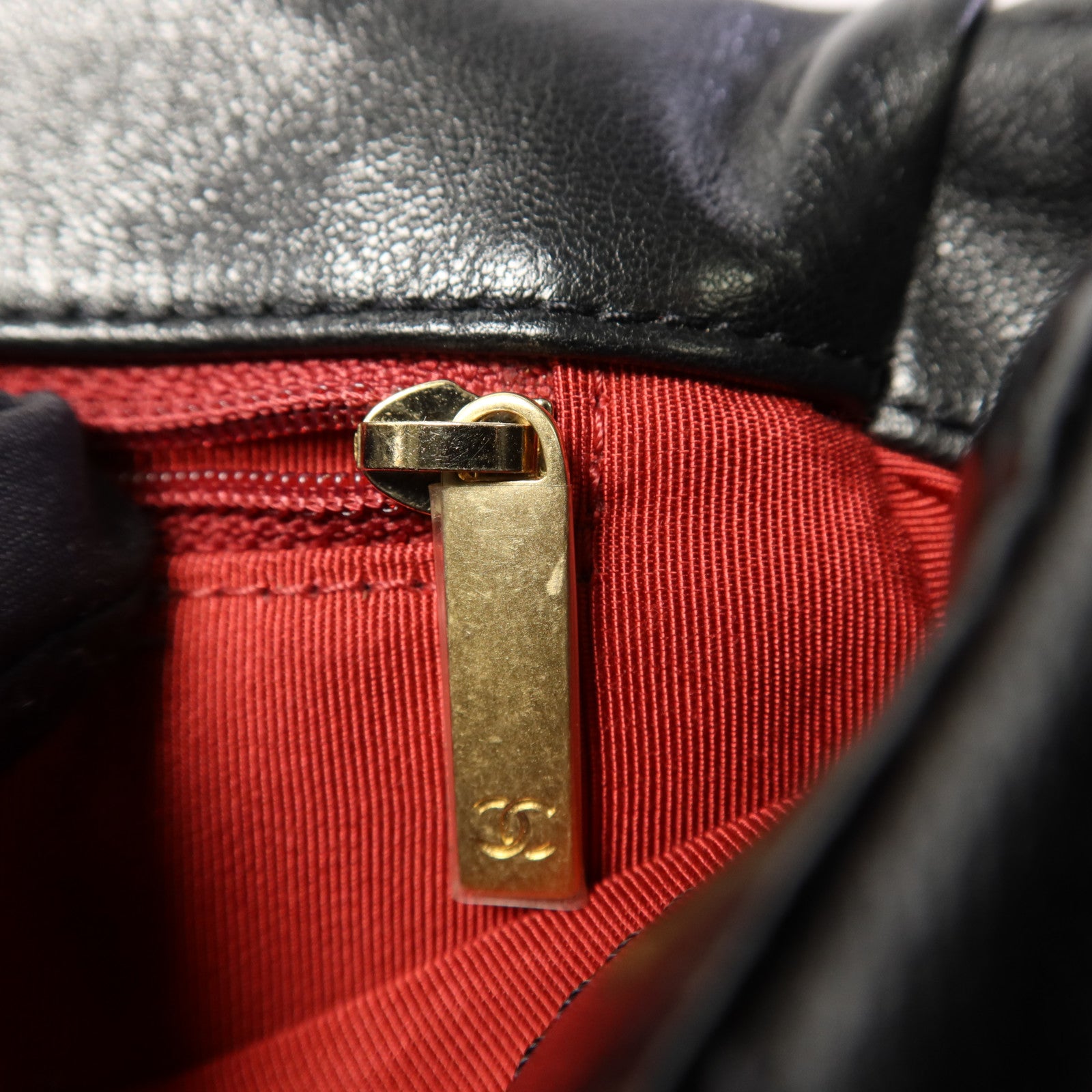 CHANEL 羊皮皮革C19 Small手挽肩背兩用袋