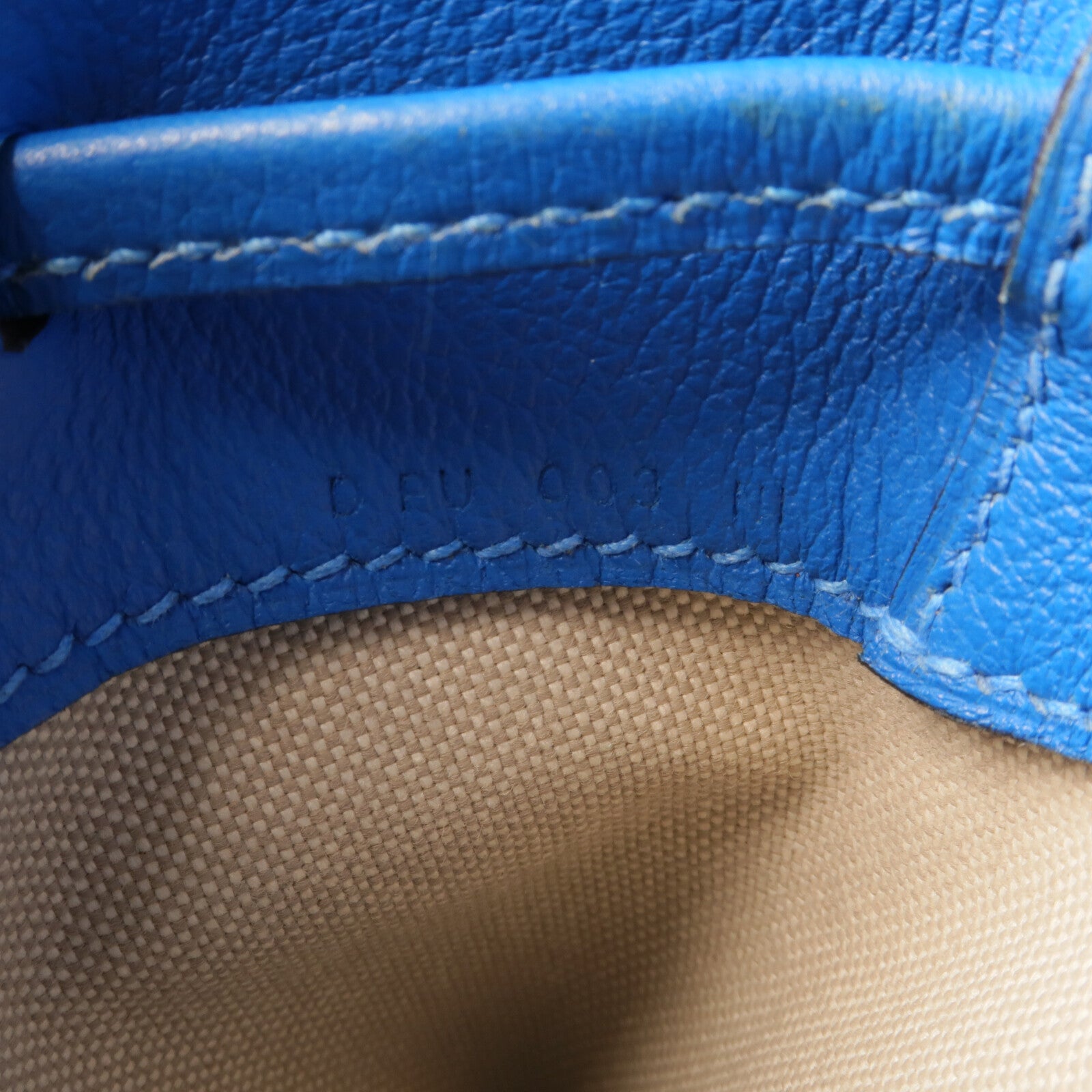 HERMES Evercolor皮革Flash Sailor Backpack背包Bleu Hydra