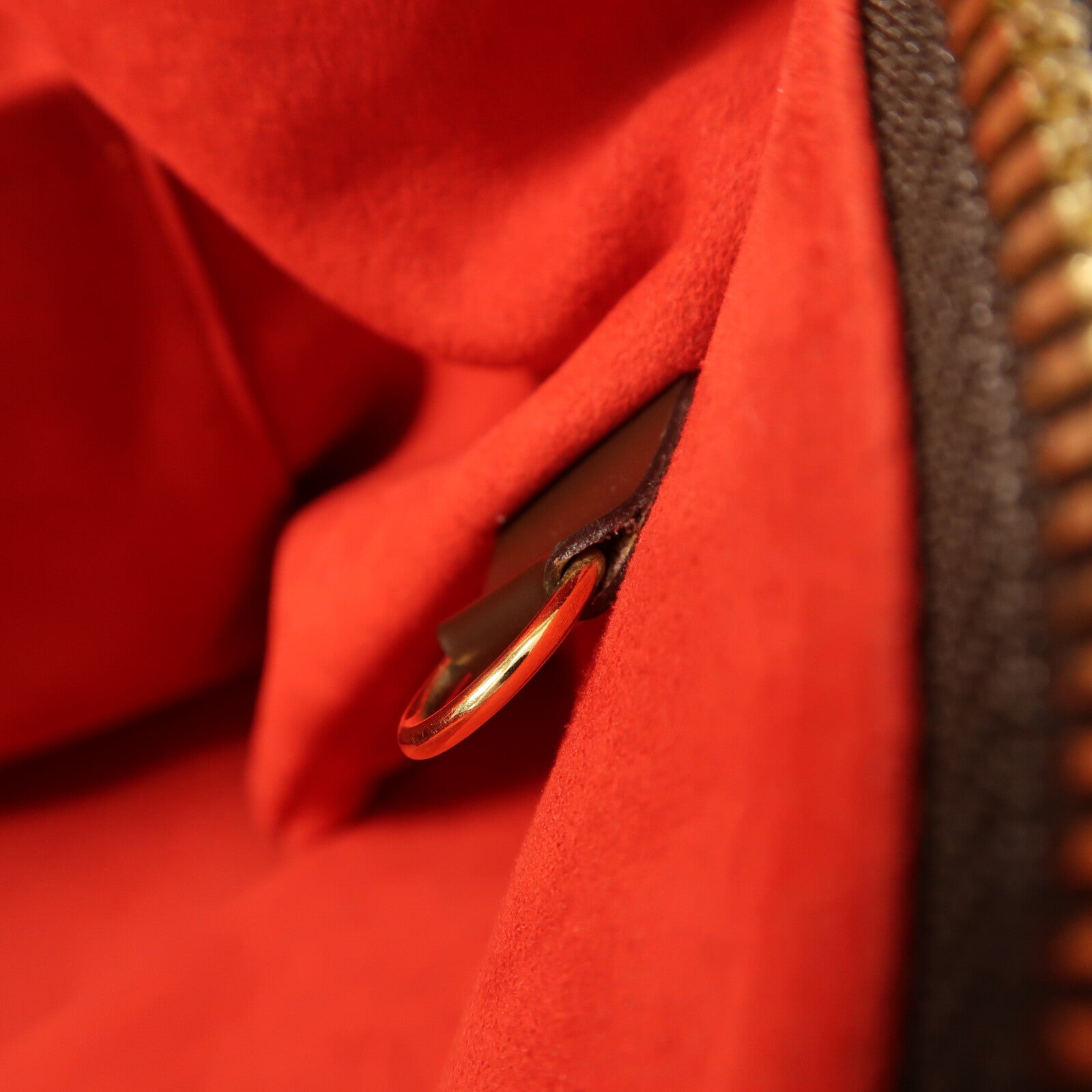 LOUIS VUITTON Damier Saleya MM金扣肩背袋/手挽袋