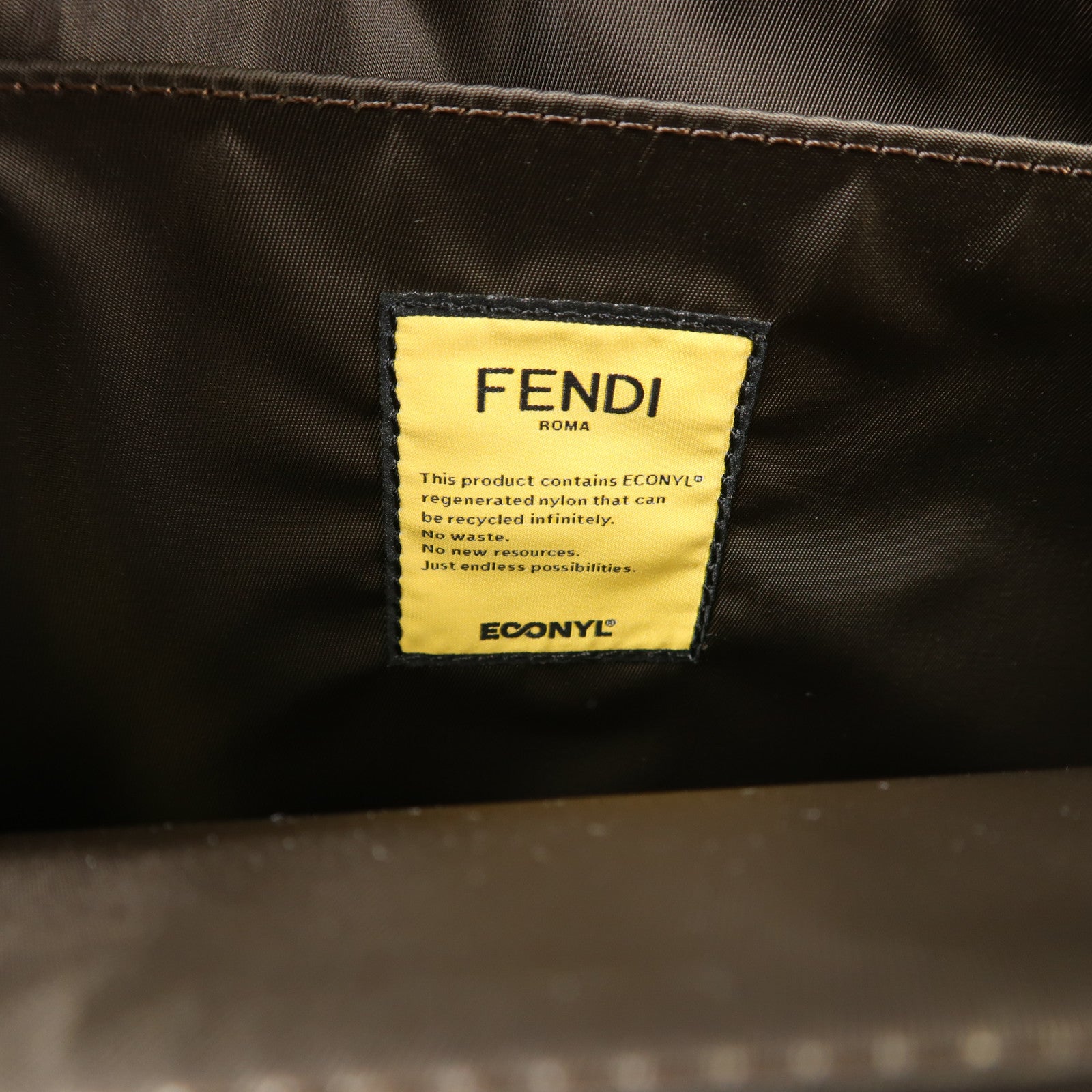 FENDI 尼龍Peekaboo銀扣手挽肩背兩用袋