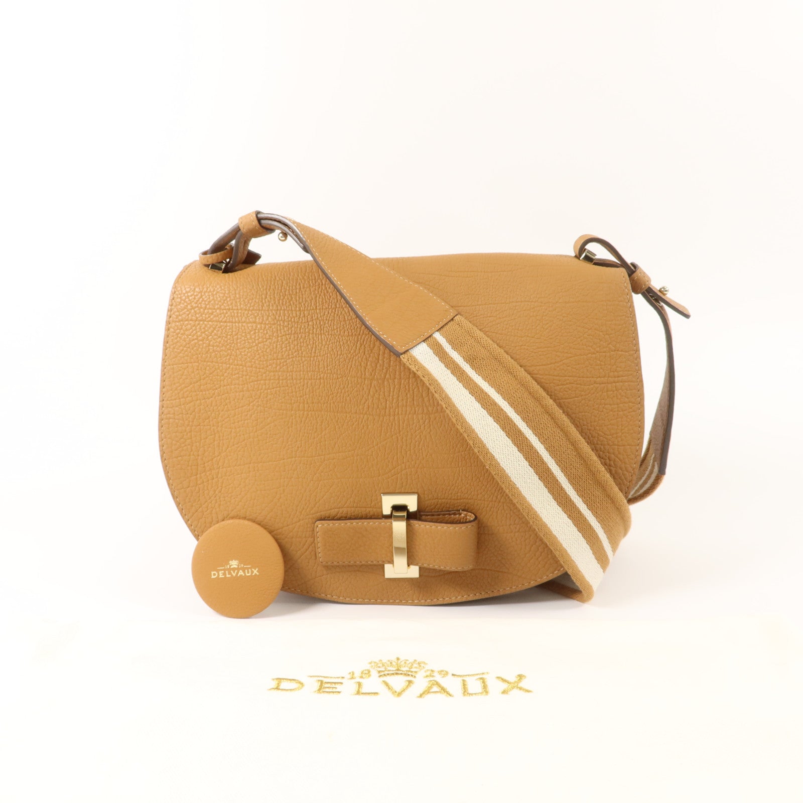 Delvaux 牛皮皮革Le Mutin MM肩背袋