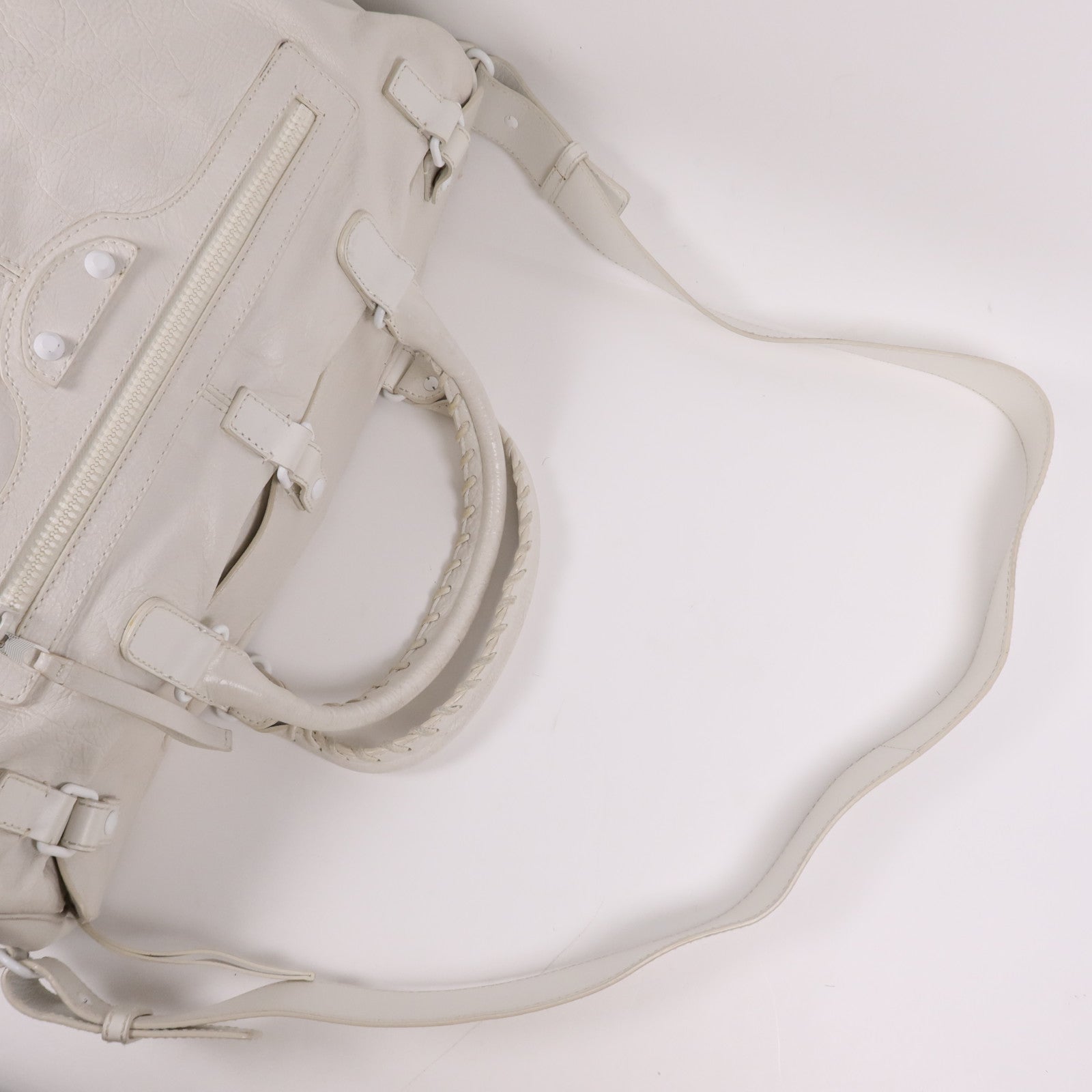 BALENCIAGA 羊皮皮革Squash 2way Duffel Bag手挽肩背兩用袋