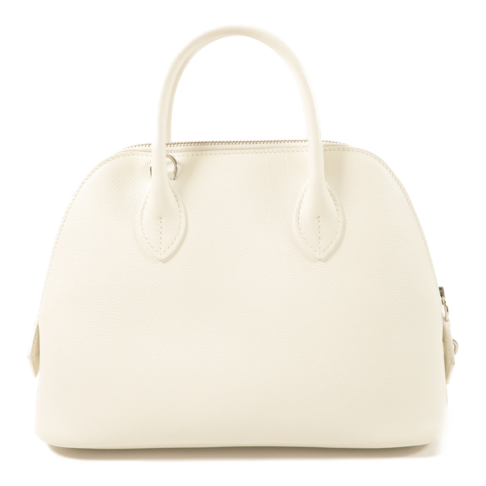 HERMES Evercolor皮革Bolide 1923手挽肩背兩用袋Blanc/Lime