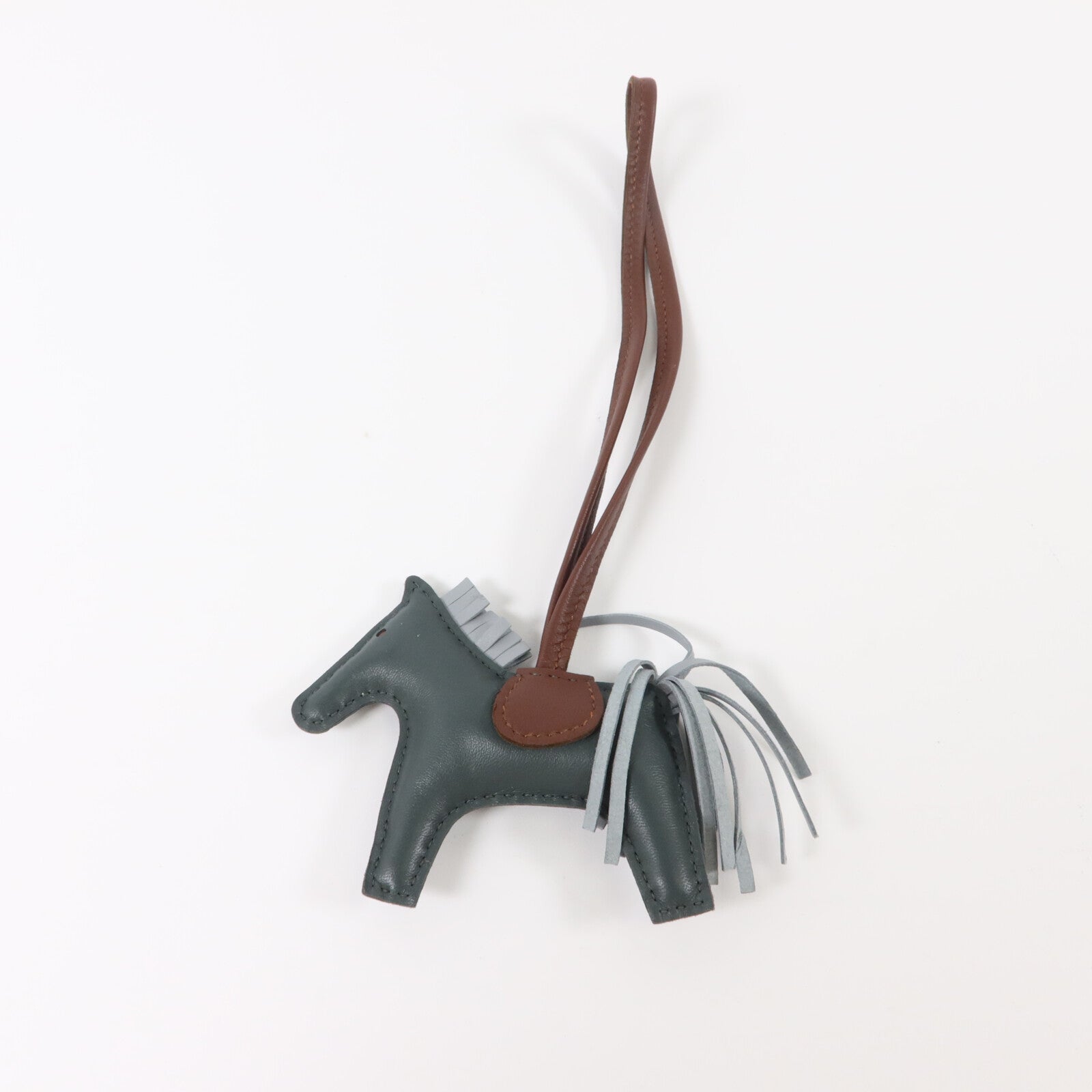 HERMES Milo皮革Rodeo PM掛飾Terre