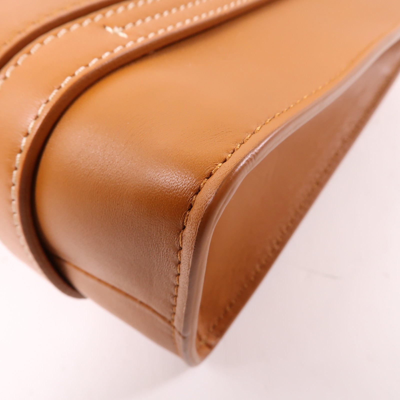 Chloe 牛皮皮革Small Woody 2 Way Shoulder手挽肩背兩用袋棕色