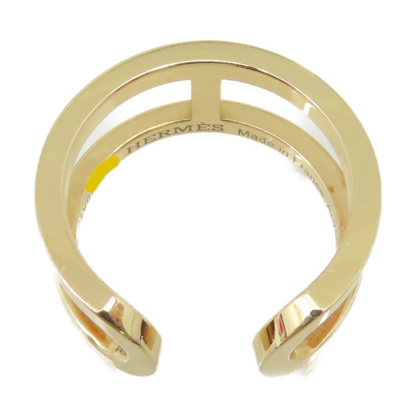 HERMES 【激減優惠】18K玫瑰金Bague Ever Chaine D'Ance Ring戒指#52