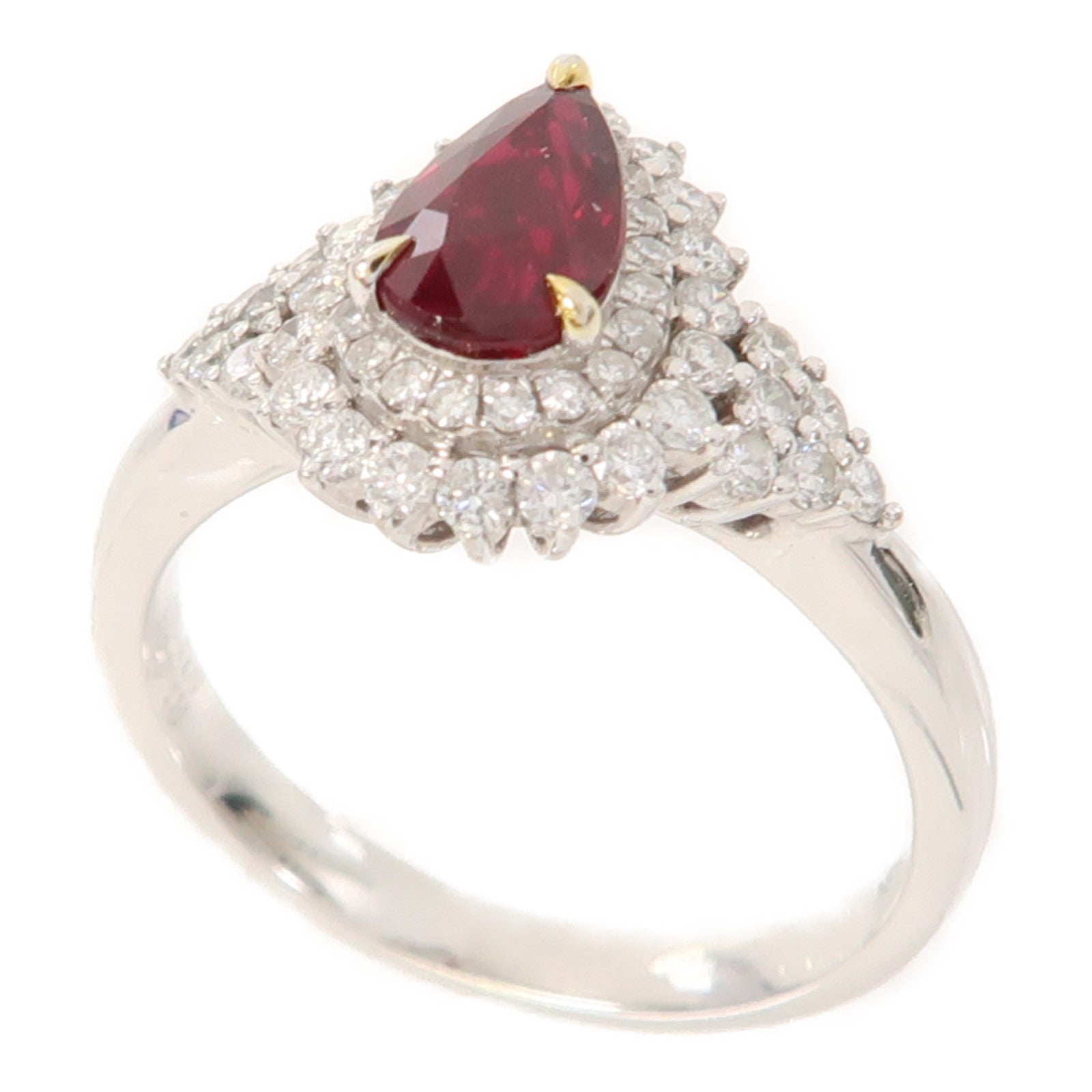 JEWELRY 【激減優惠】18K白金Ruby Ring1.03ct紅寶石戒指US#6.5