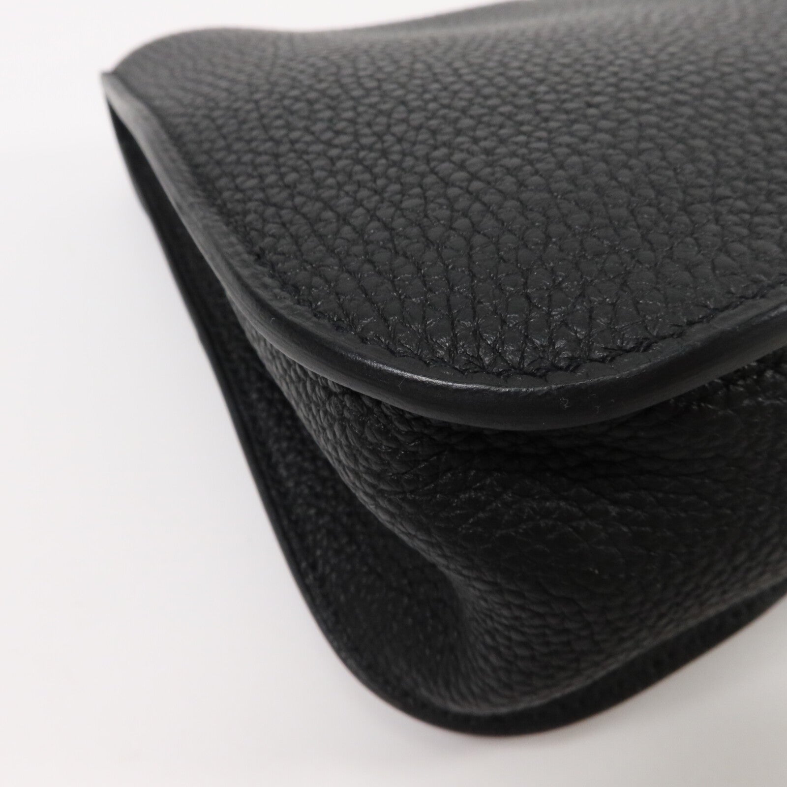 HERMES Clemence皮革Halzan 25手挽肩背兩用袋Noir