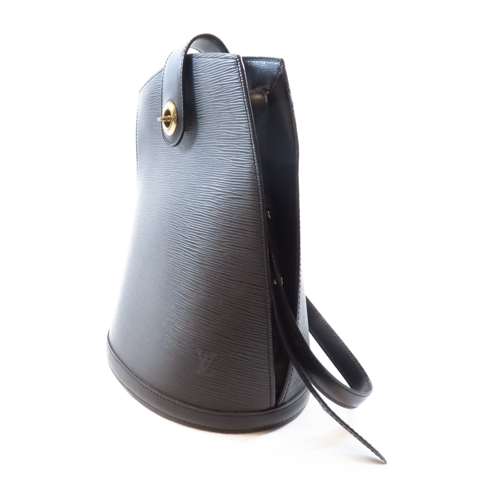 LOUIS VUITTON Epi Cluny金扣肩背袋黑色