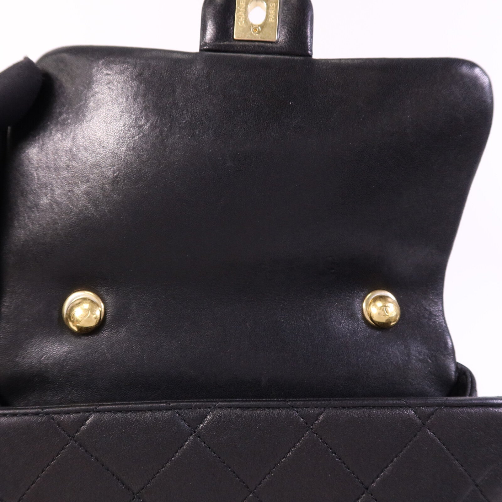 CHANEL 牛皮皮革Chain Shoulder Bag金扣手挽肩背兩用袋