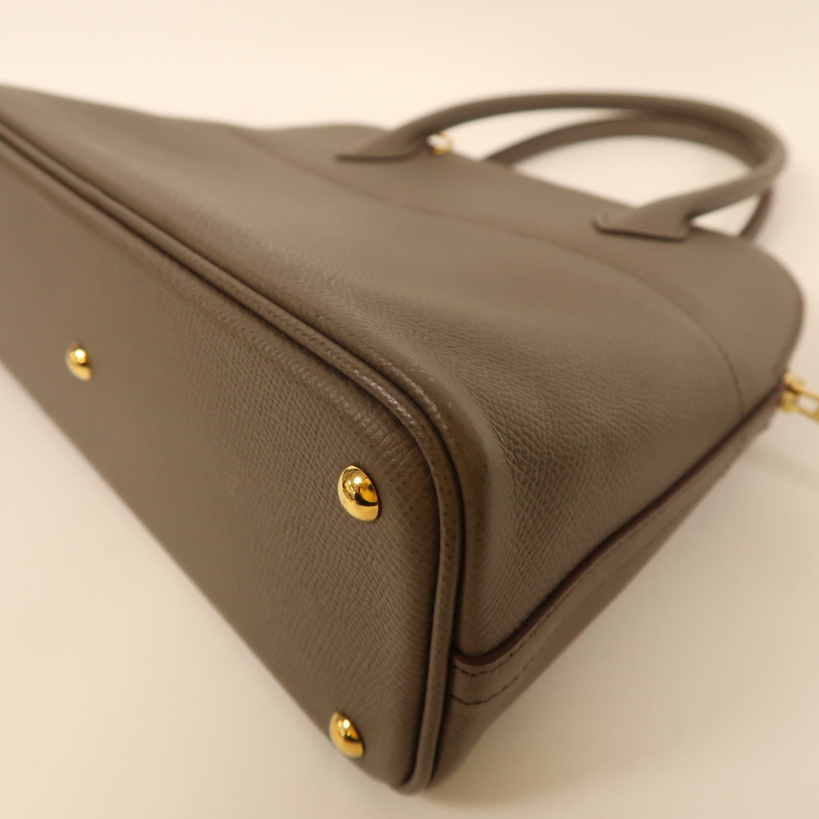 HERMES Epsom皮革Bolide 27金扣手挽肩背兩用袋錫氣灰色