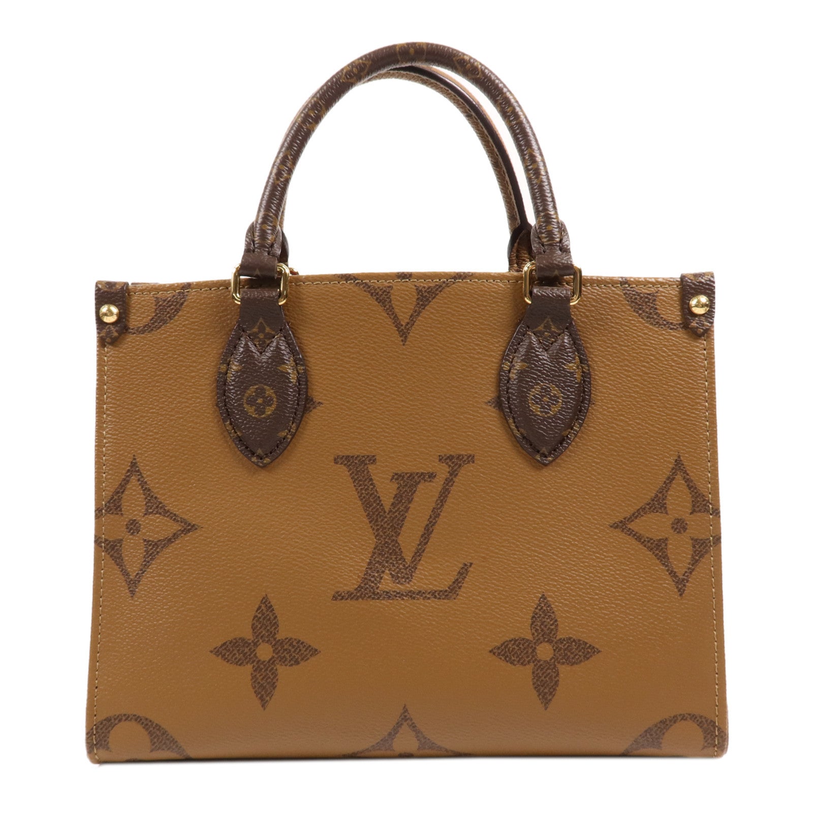 LOUIS VUITTON Monogram Giant OnTheGo PM金扣手挽肩背兩用袋