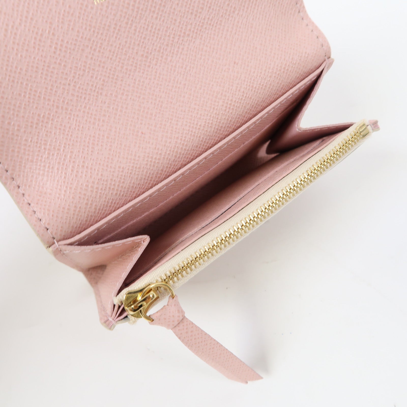 LOUIS VUITTON Damier Azur Rosalie Coin Purse金扣零錢包白色