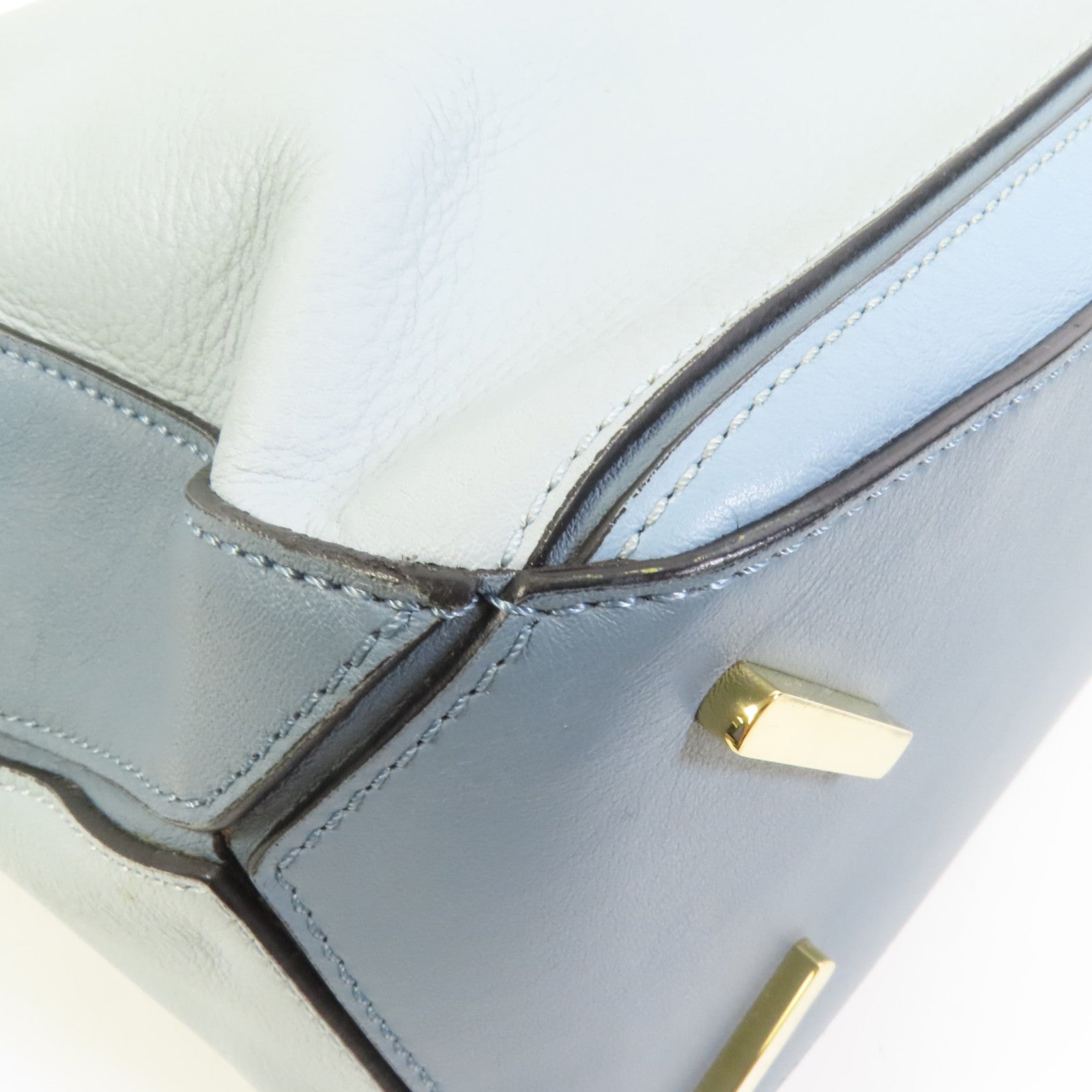 LOEWE 牛皮皮革Puzzle Medium金扣手挽肩背兩用袋