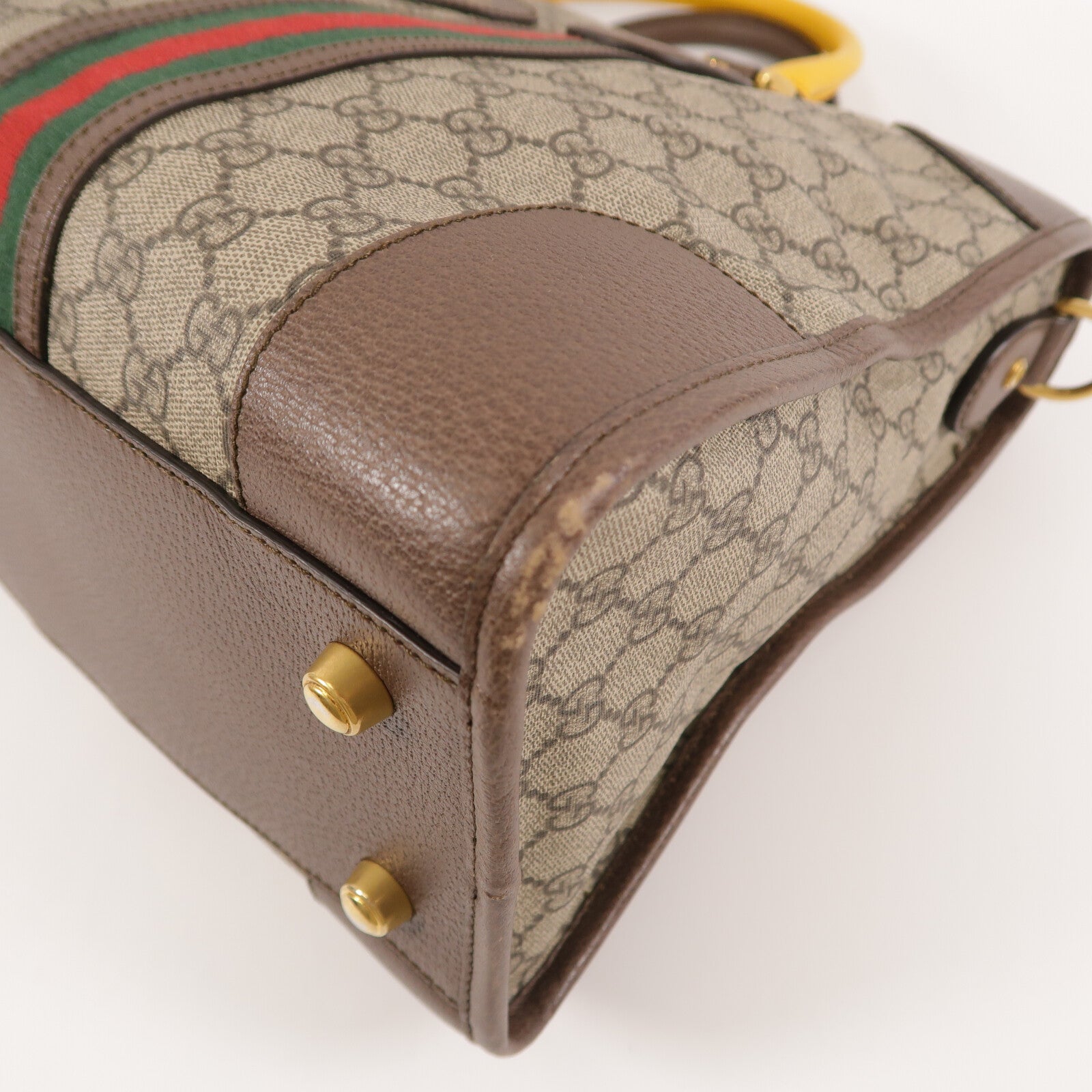 GUCCI 塗層帆布GG Supreme Duffle Bag手挽肩背兩用袋