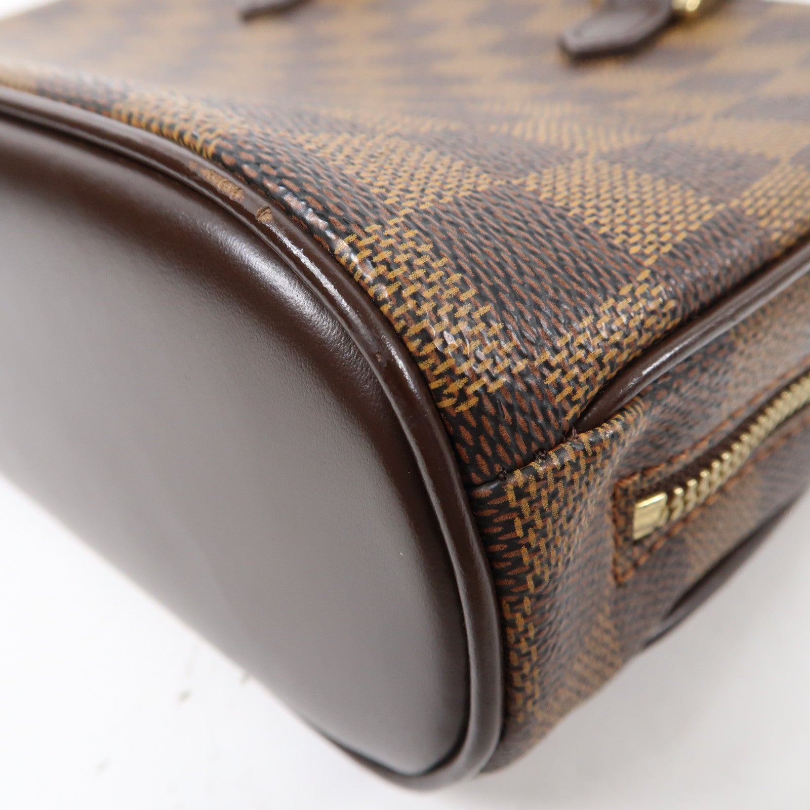 LOUIS VUITTON Damier Ebene Sarria Mini金扣手挽袋啡色