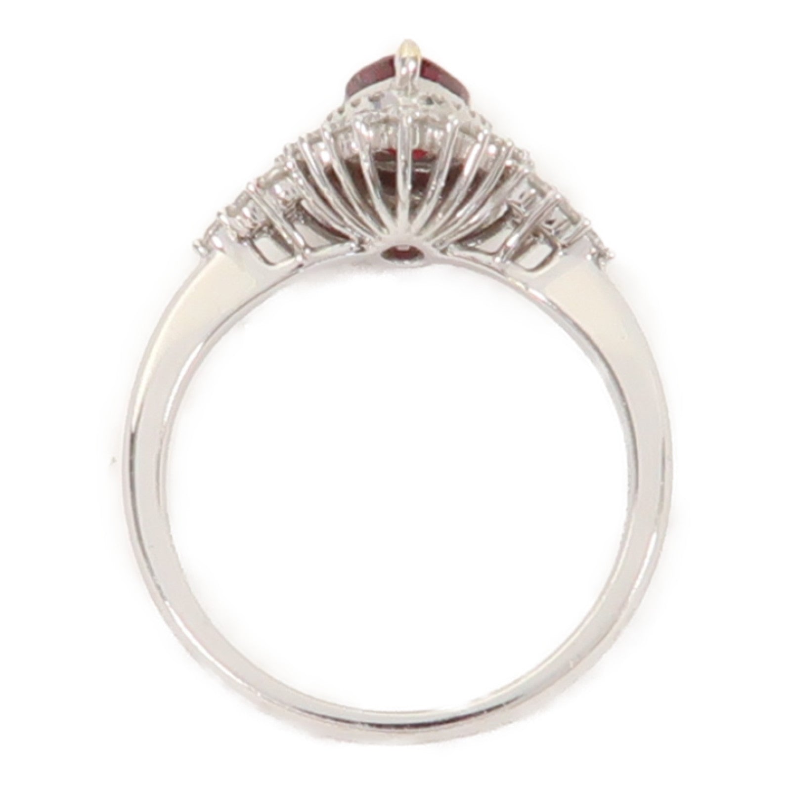 JEWELRY 【激減優惠】18K白金Ruby Ring1.03ct紅寶石戒指US#6.5