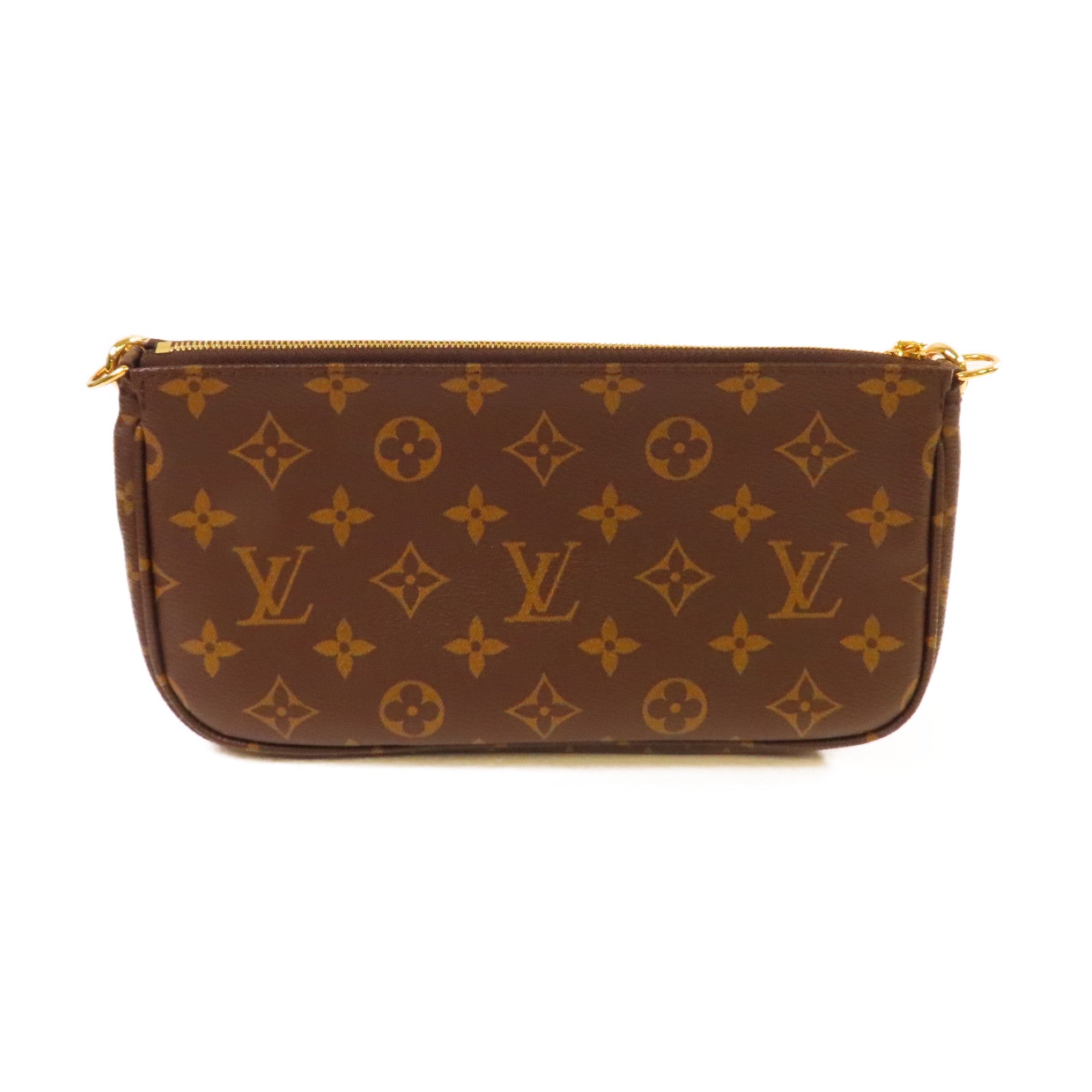 LOUIS VUITTON Monogram Multi Pochette Accessoires Shoulder Bag金扣肩背袋啡色