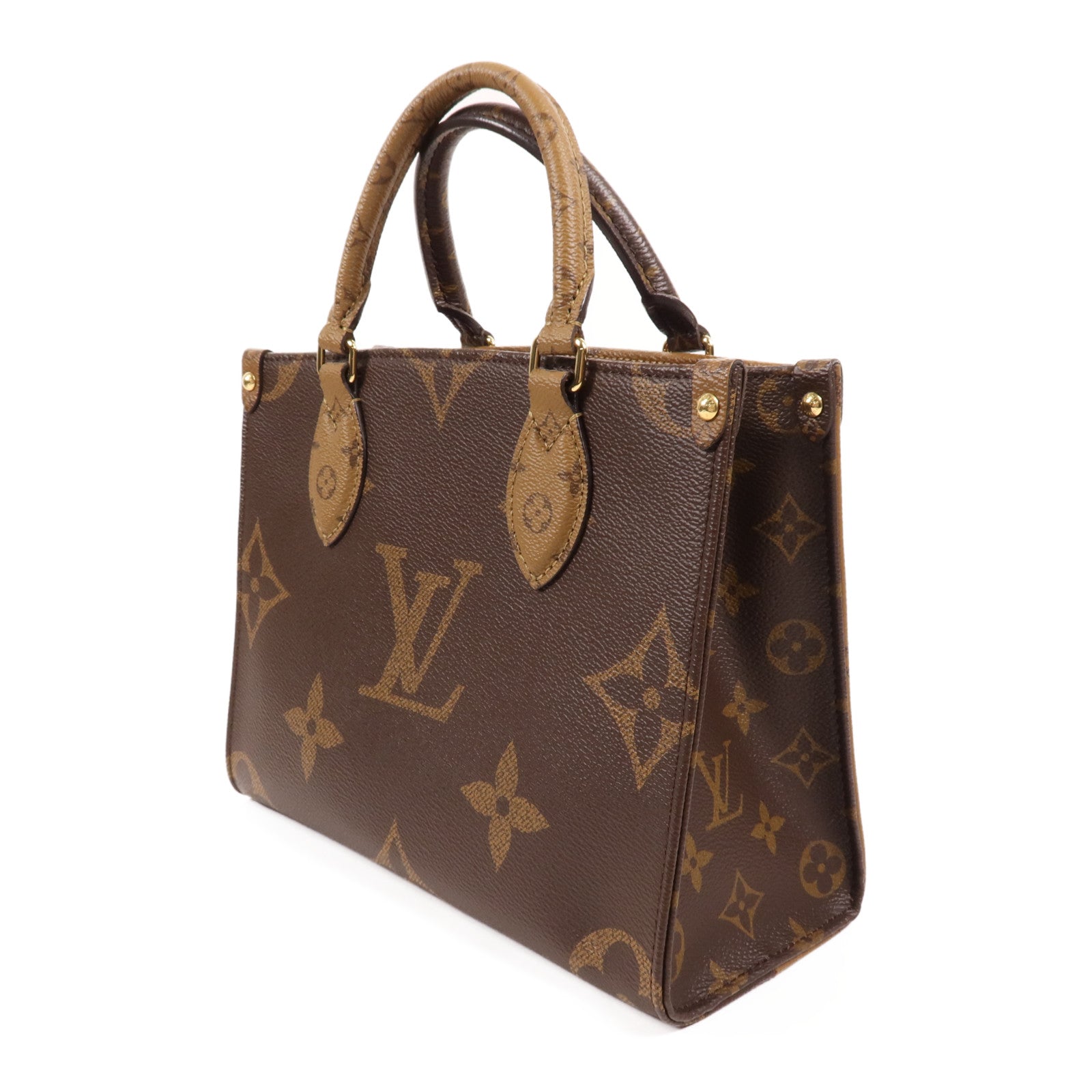 LOUIS VUITTON Monogram Giant OnTheGo PM金扣手挽肩背兩用袋