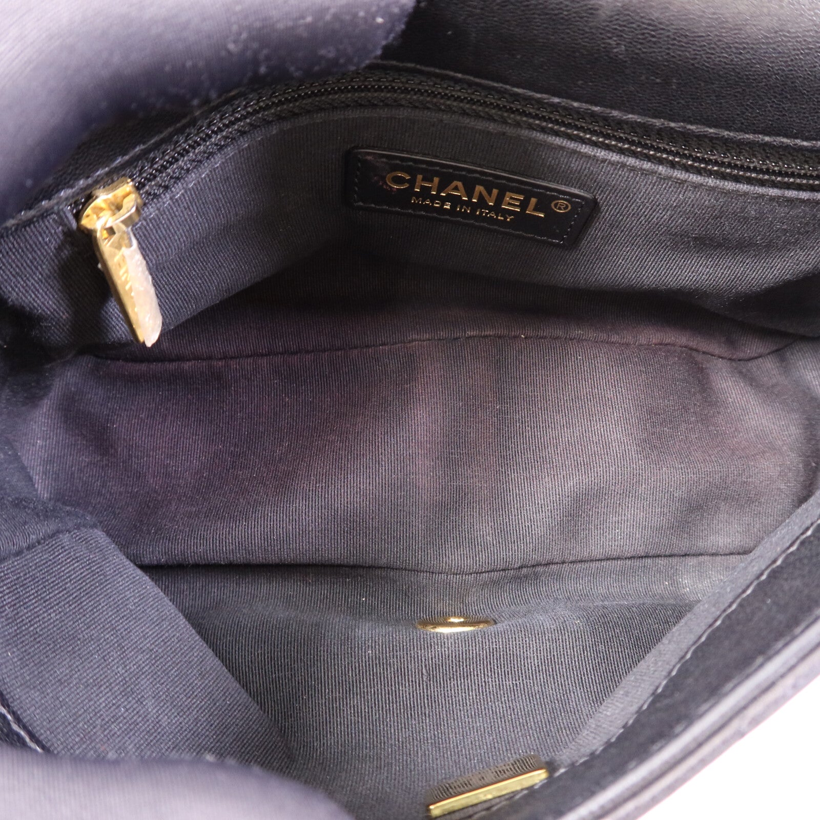 CHANEL 牛皮皮革Chain Shoulder Bag金扣手挽肩背兩用袋