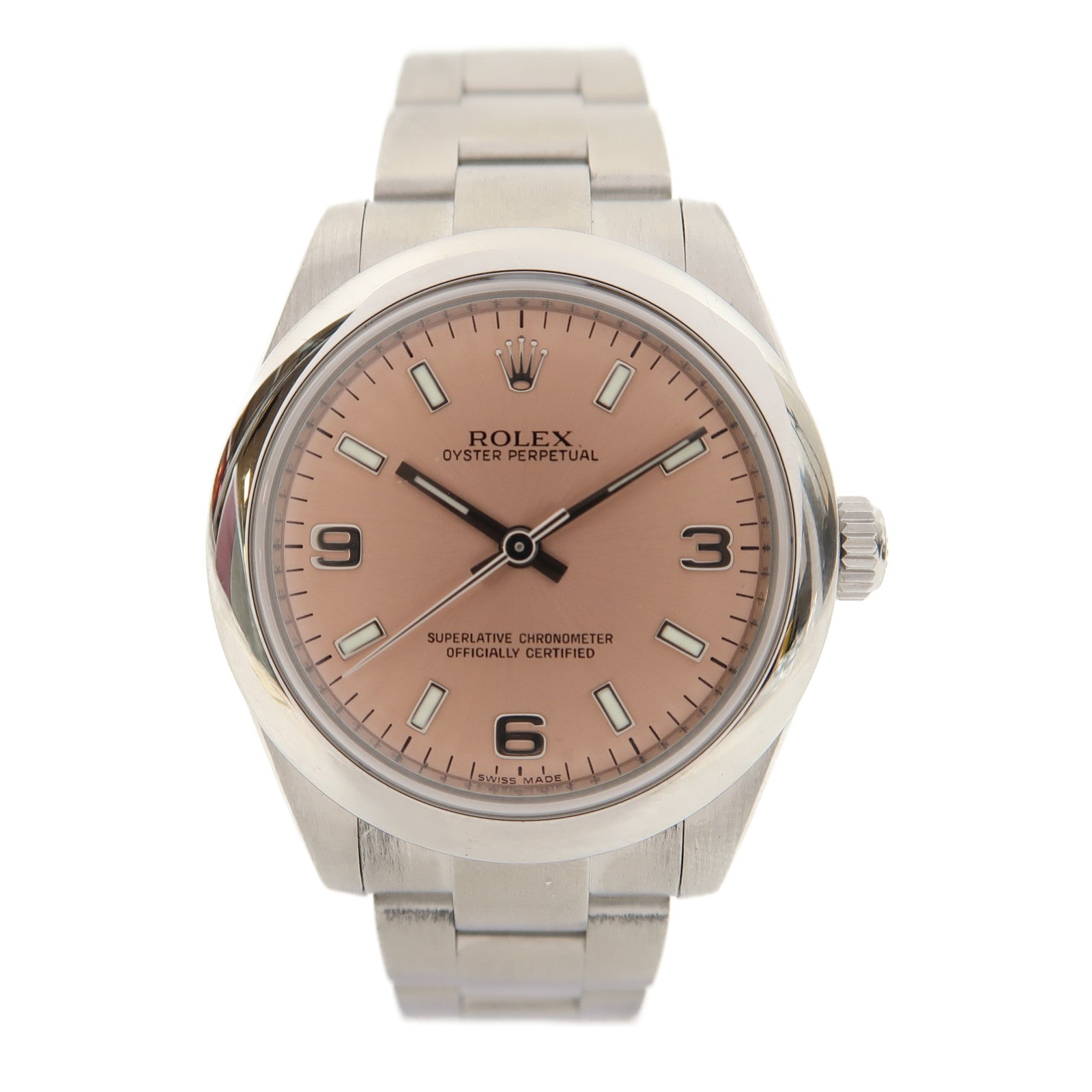 ROLEX Oyster Perpetual 31mm不鏽鋼手錶自動機芯粉紅色
