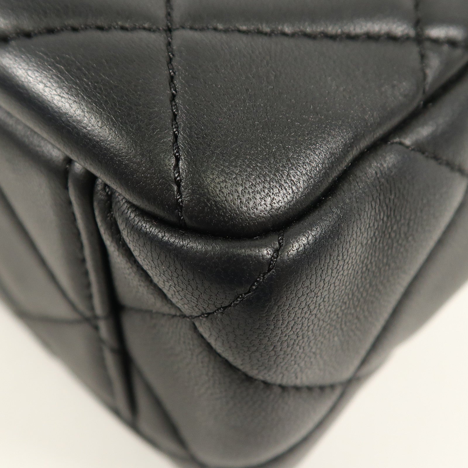 CHANEL 羊皮皮革Shoulder Bag金扣鏈帶手挽肩背兩用袋