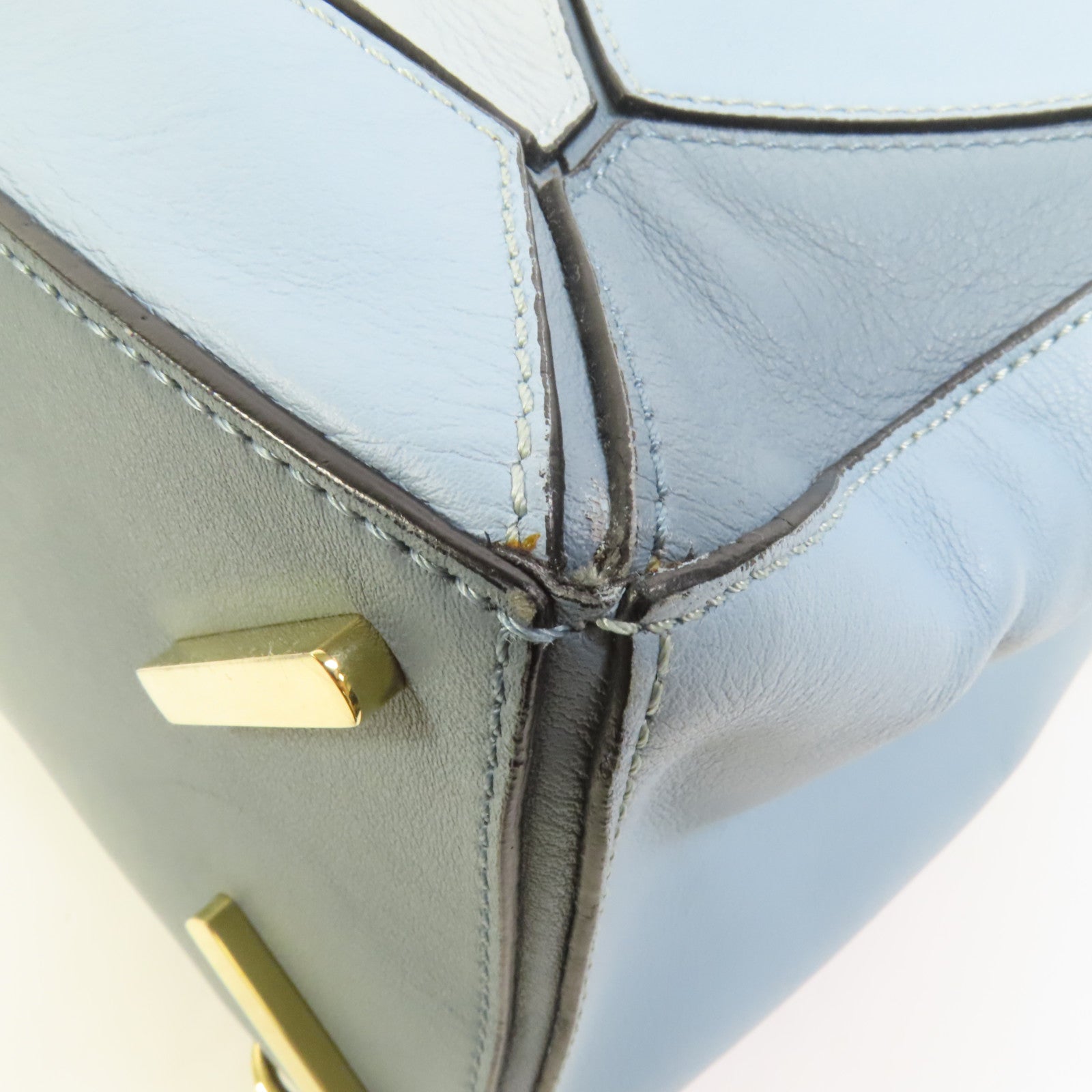 LOEWE 牛皮皮革Puzzle Medium金扣手挽肩背兩用袋