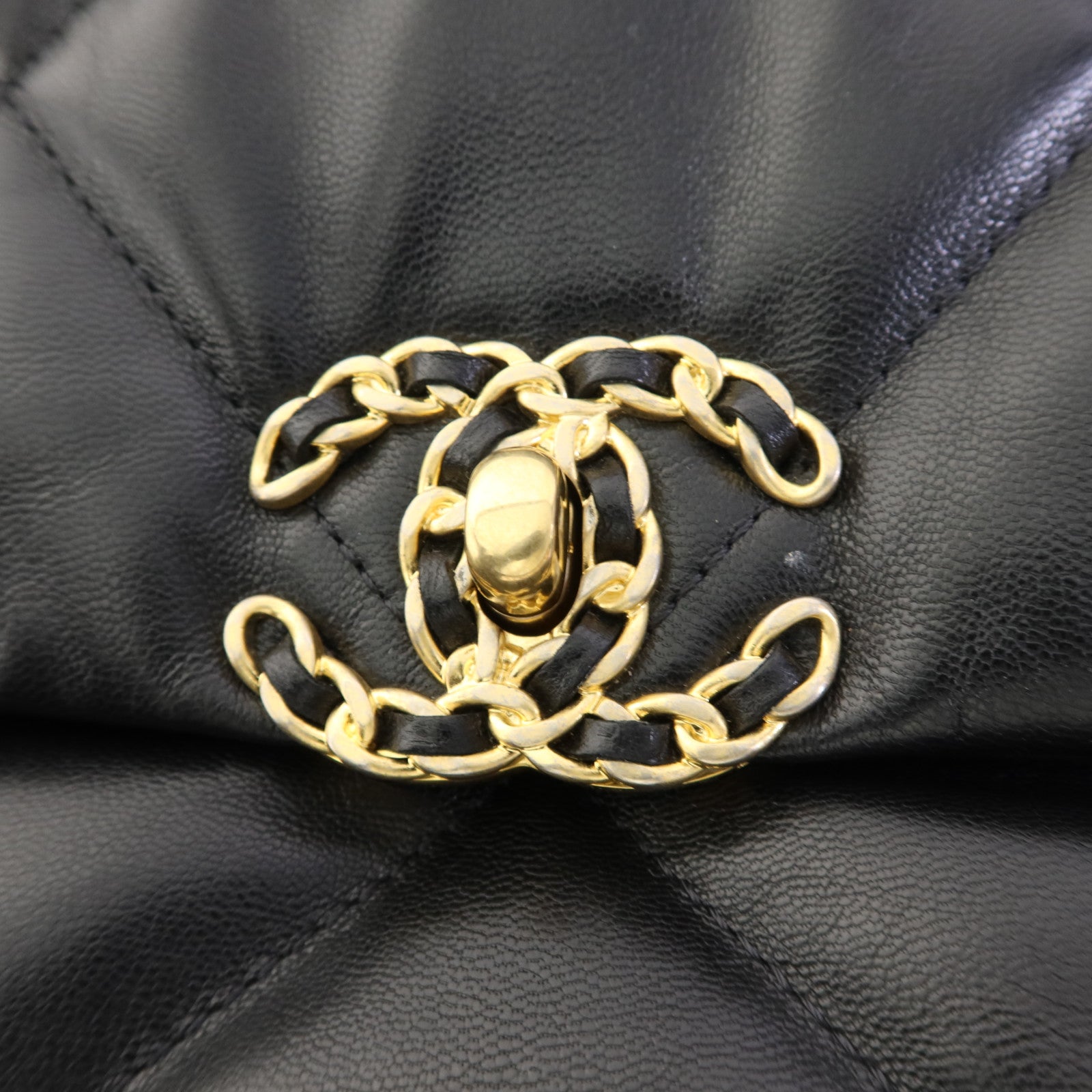 CHANEL 羊皮皮革C19 Small手挽肩背兩用袋