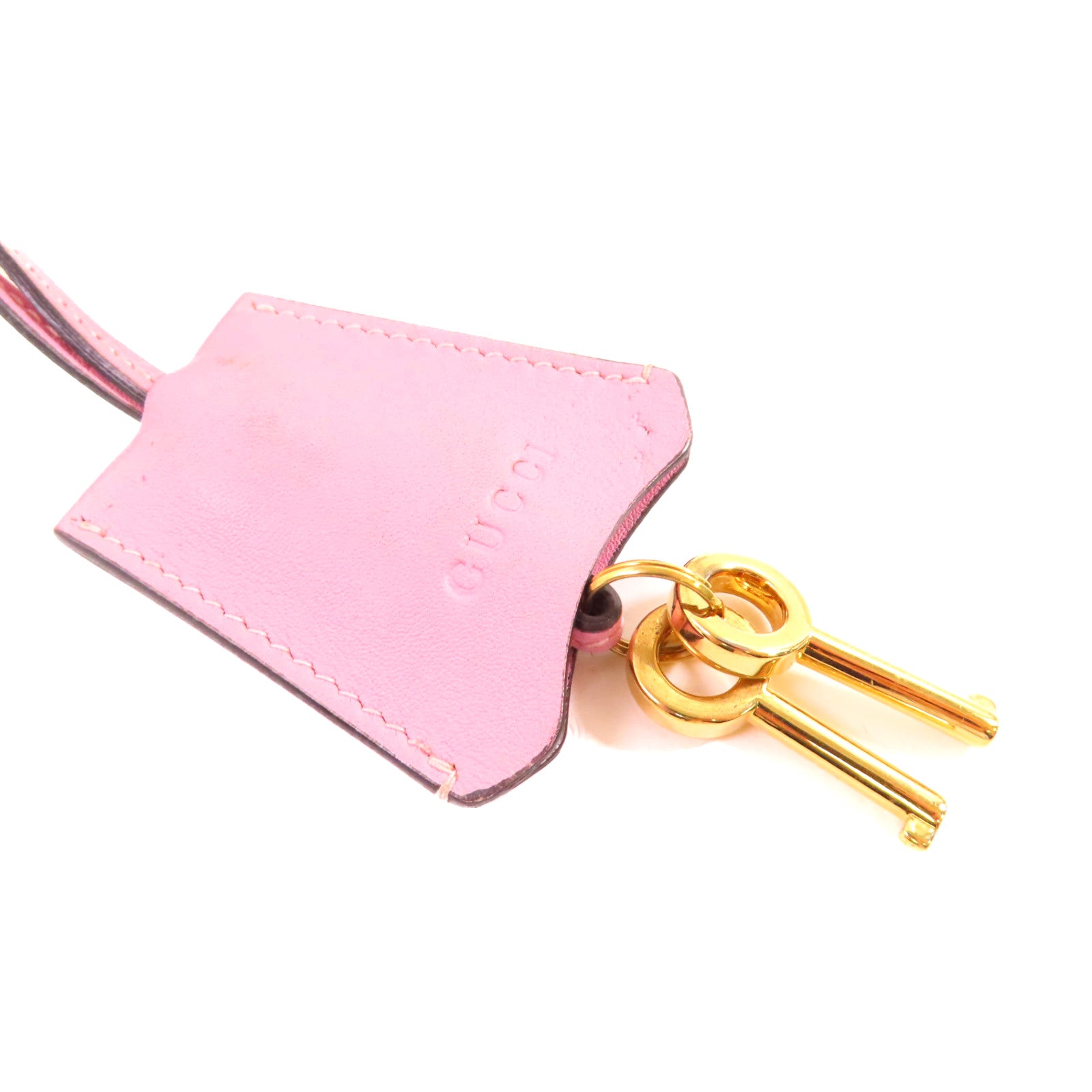 GUCCI 塗層帆布GG Supreme Padlock Small Shoulder Bag金扣鏈帶肩背袋啡色/粉紅色/紅色