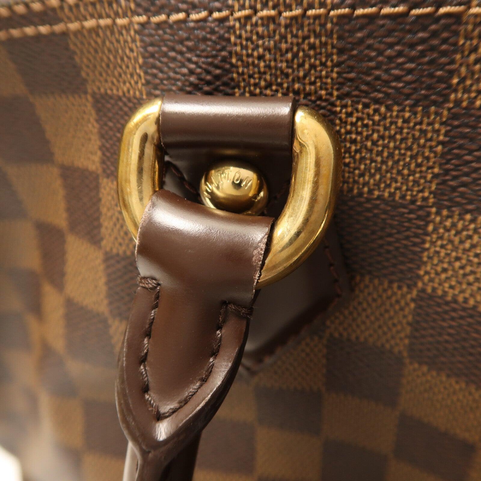 LOUIS VUITTON Damier Saleya MM金扣肩背袋/手挽袋