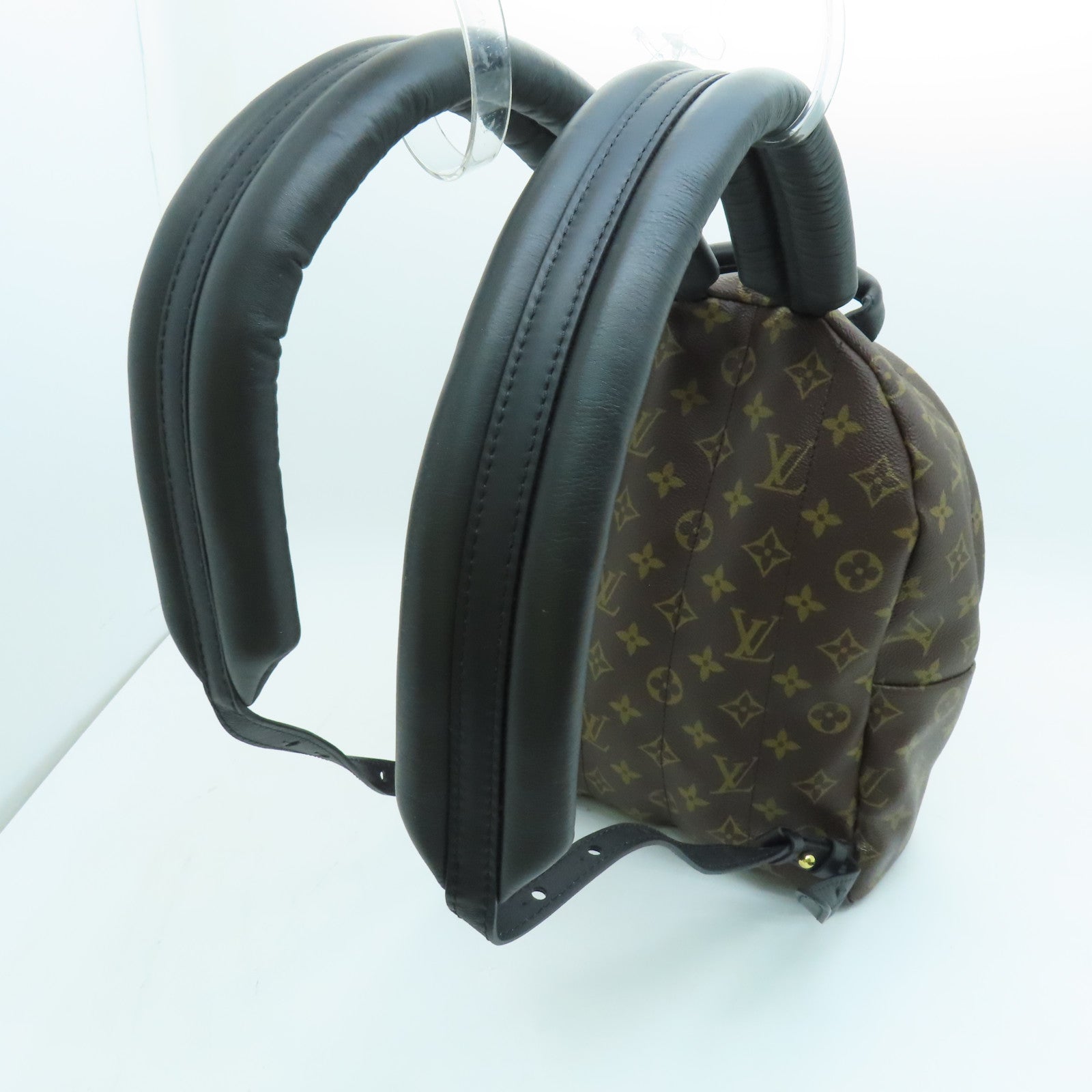 LOUIS VUITTON Monogram Plam Springs PM Backpack Brown with Gold Buckle