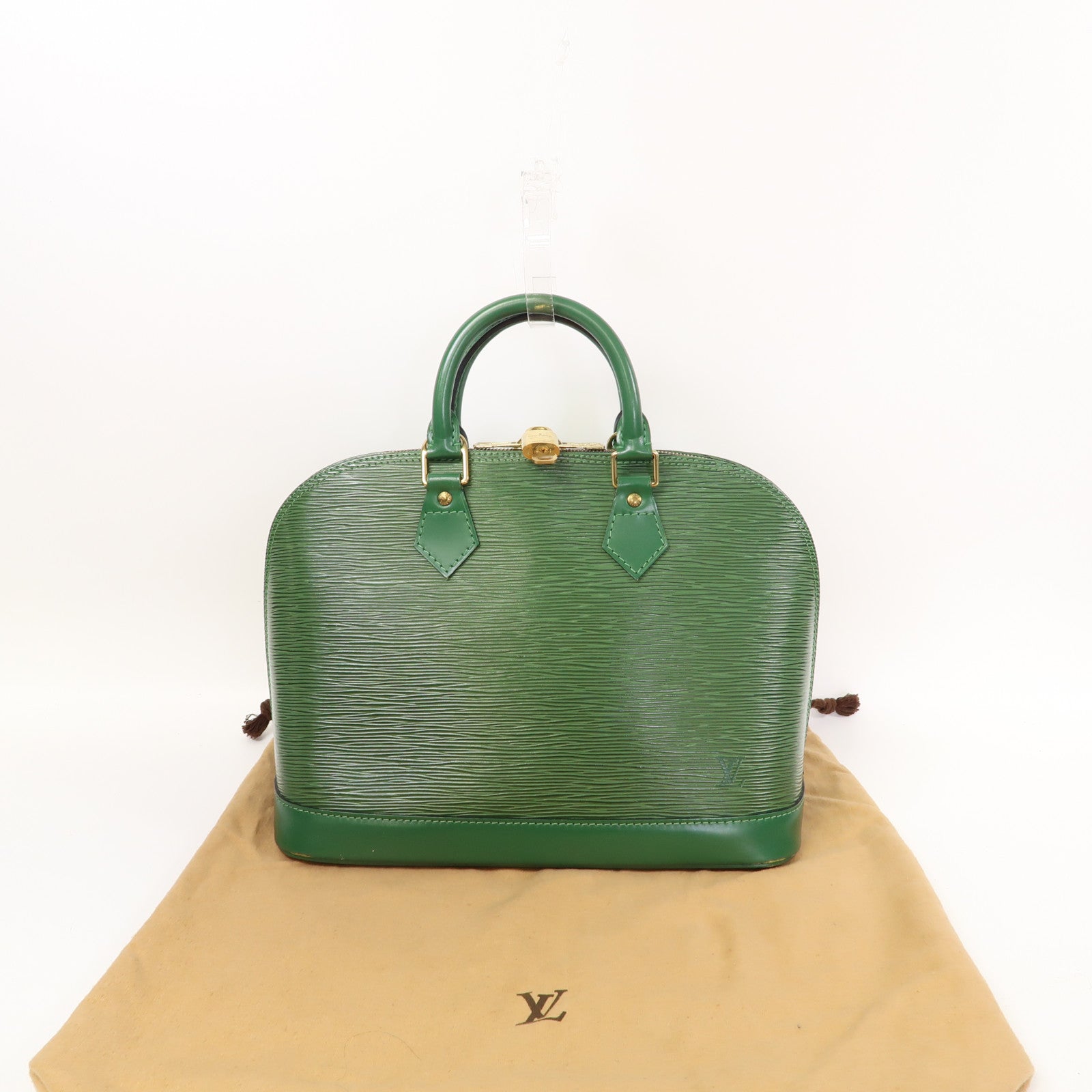 LOUIS VUITTON 【激減優惠】Epi Alma金扣手挽袋綠色