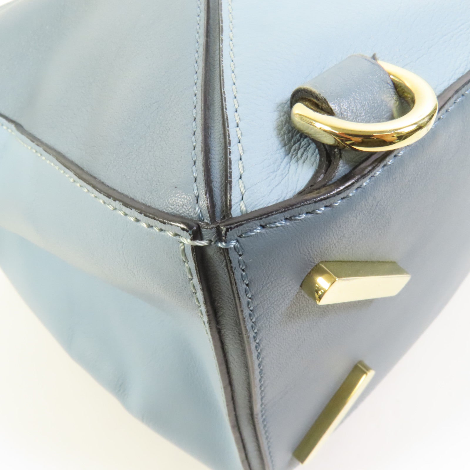 LOEWE 牛皮皮革Puzzle Medium金扣手挽肩背兩用袋
